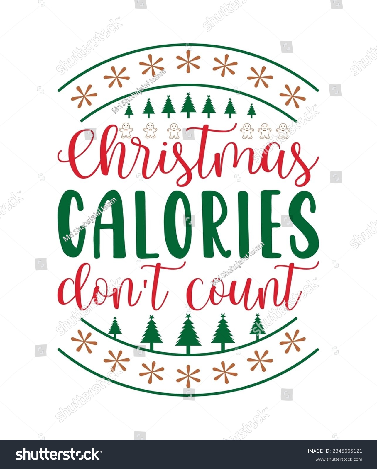 SVG of Christmas calories do not count, Christmas SVG, Funny Christmas Quotes, Winter SVG, Merry Christmas, Santa SVG, typography, vintage, t shirts design, Holiday shirt svg