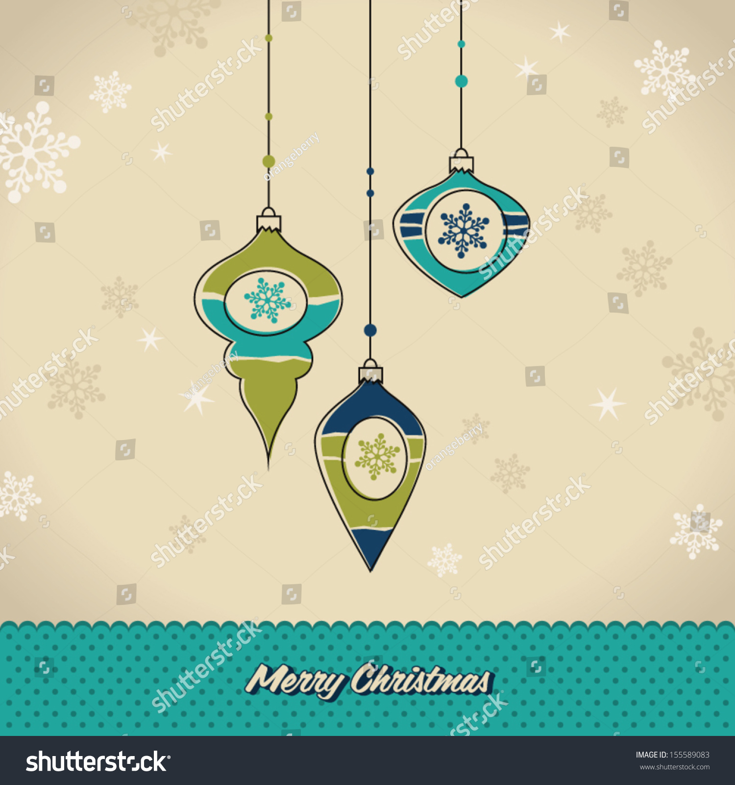 Christmas Card Stock Vector 155589083 : Shutterstock