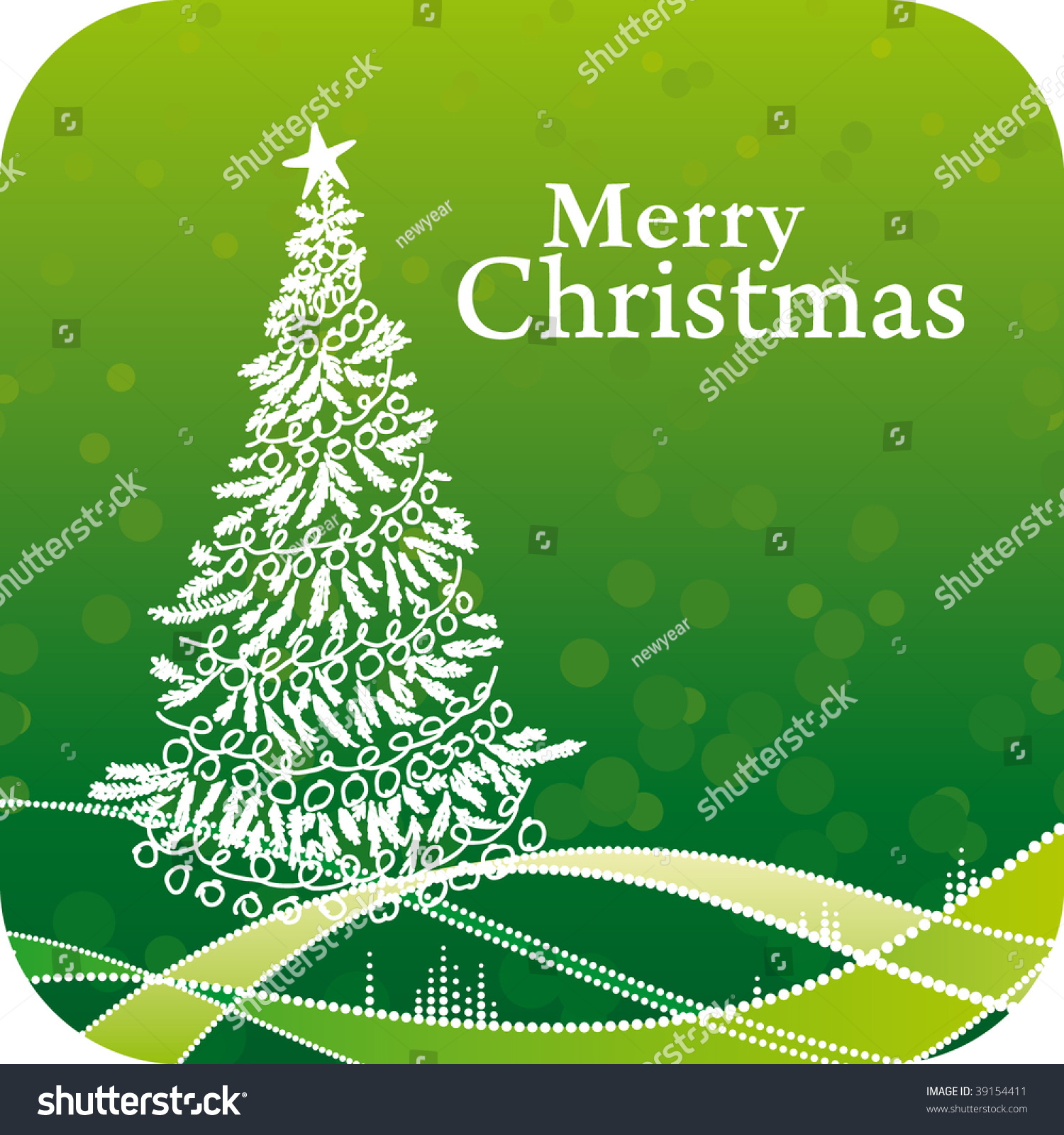 Christmas Card Stock Vector Illustration 39154411 : Shutterstock