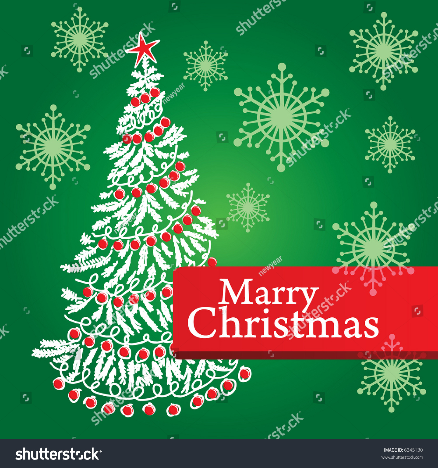 Christmas Card Stock Vector Illustration 6345130 : Shutterstock