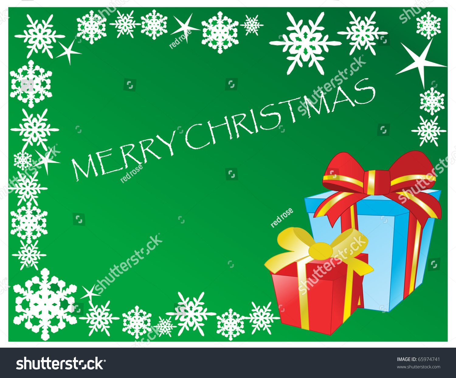 Christmas Card Stock Vector Illustration 65974741 : Shutterstock