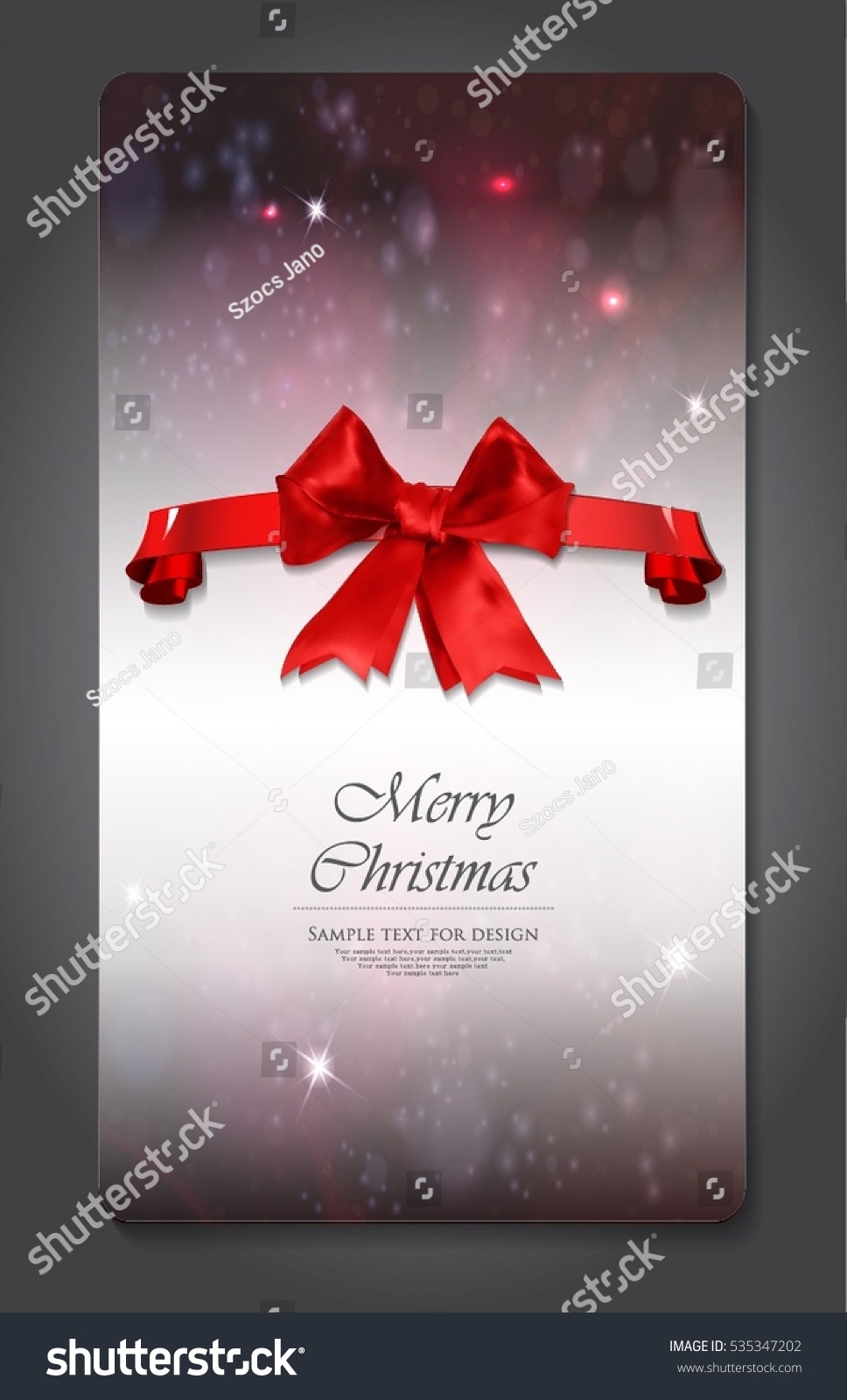 Christmas Card Design Stock Vector Illustration 535347202 Shutterstock