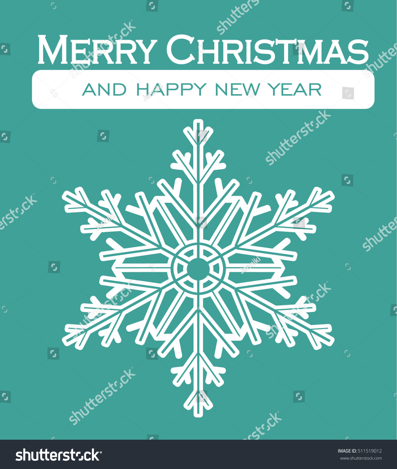 Christmas Card Merry Christmas Happy New Stock Vector 511519012 - Shutterstock