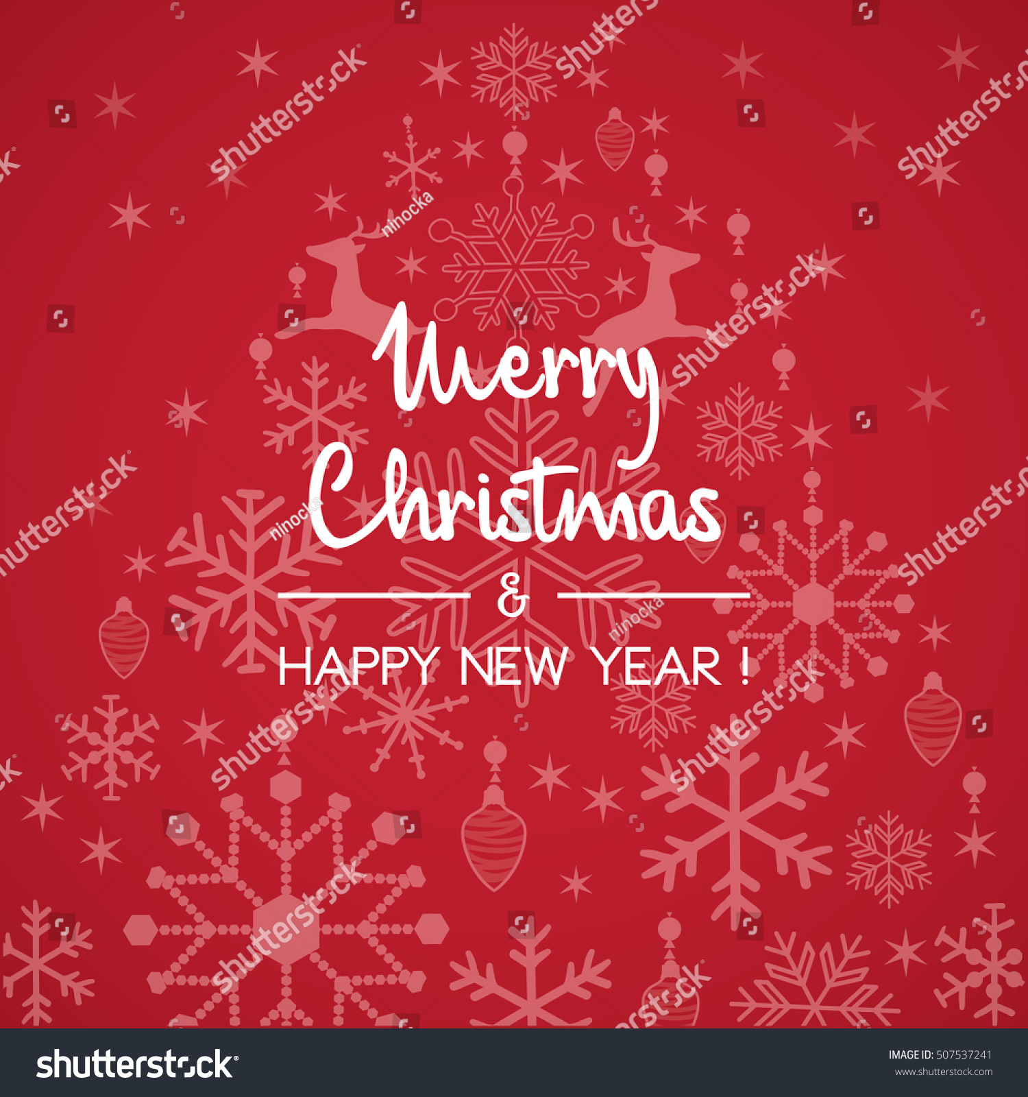 Christmas Card With Snowflake Design Stock Vector Illustration 507537241 : Shutterstock