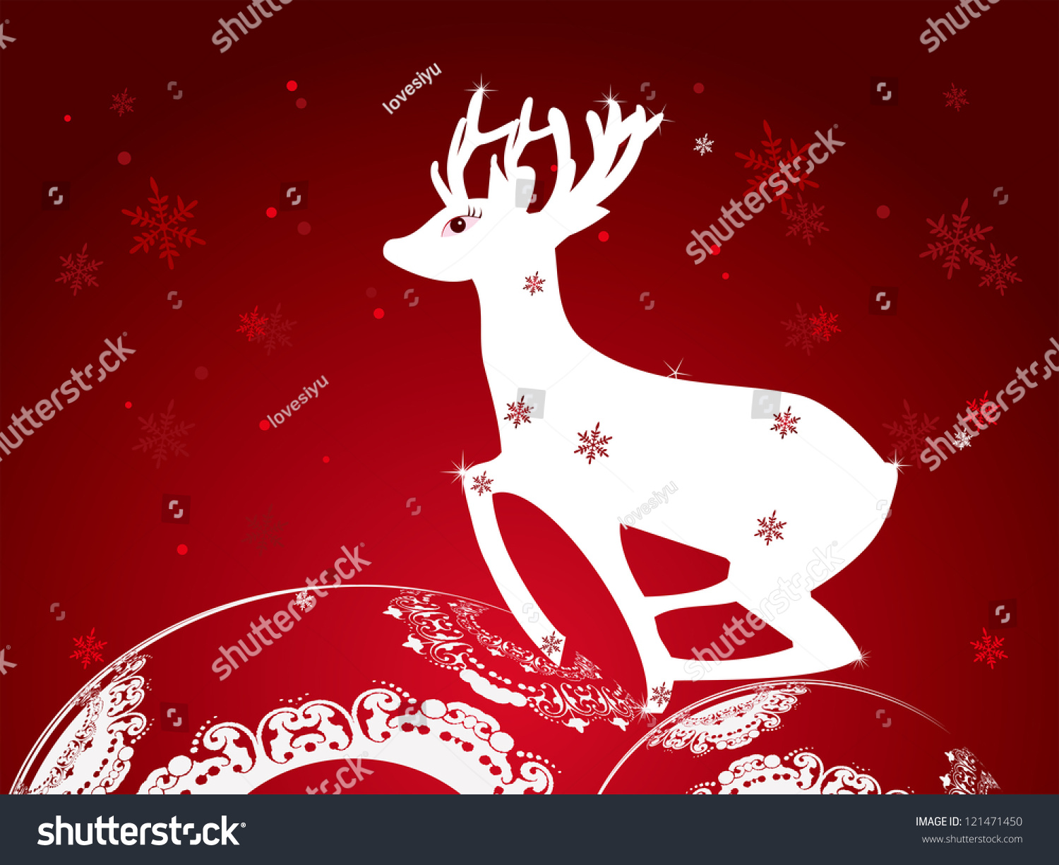 Christmas Cards Stock Vector Illustration 121471450 : Shutterstock