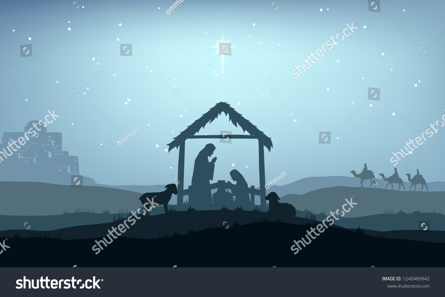 5,389 Christmas crib background Images, Stock Photos & Vectors ...