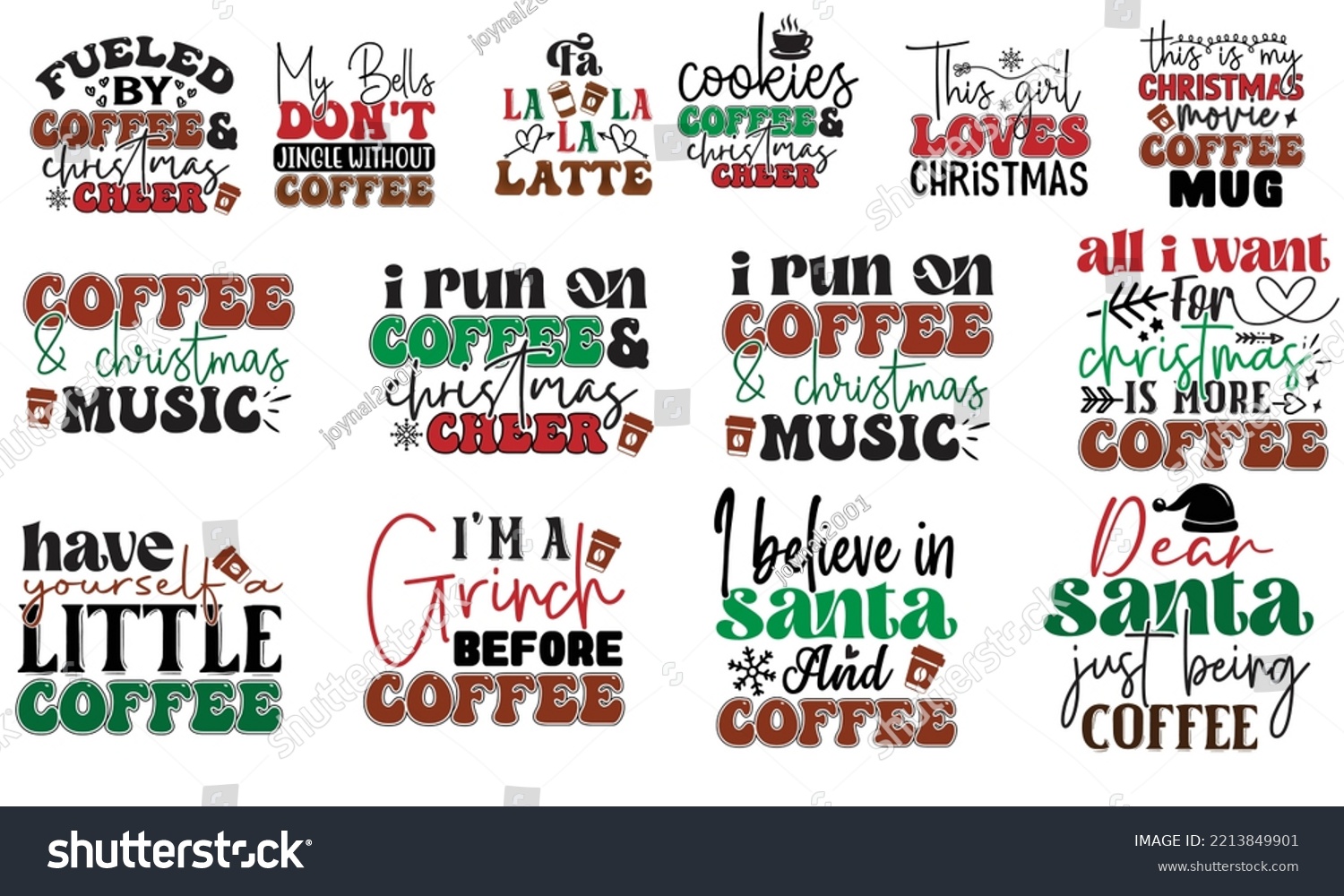 SVG of Christmas Coffee SVG Quotes SVG Cut Files Designs. Christmas Stickers quotes SVG cut files, Christmas Stickers quotes t shirt designs, Saying about Breast Coffee Stickers . svg