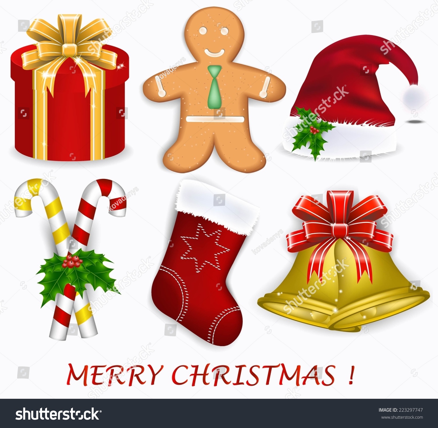 Christmas Decoration Stock Vector Illustration 223297747 : Shutterstock