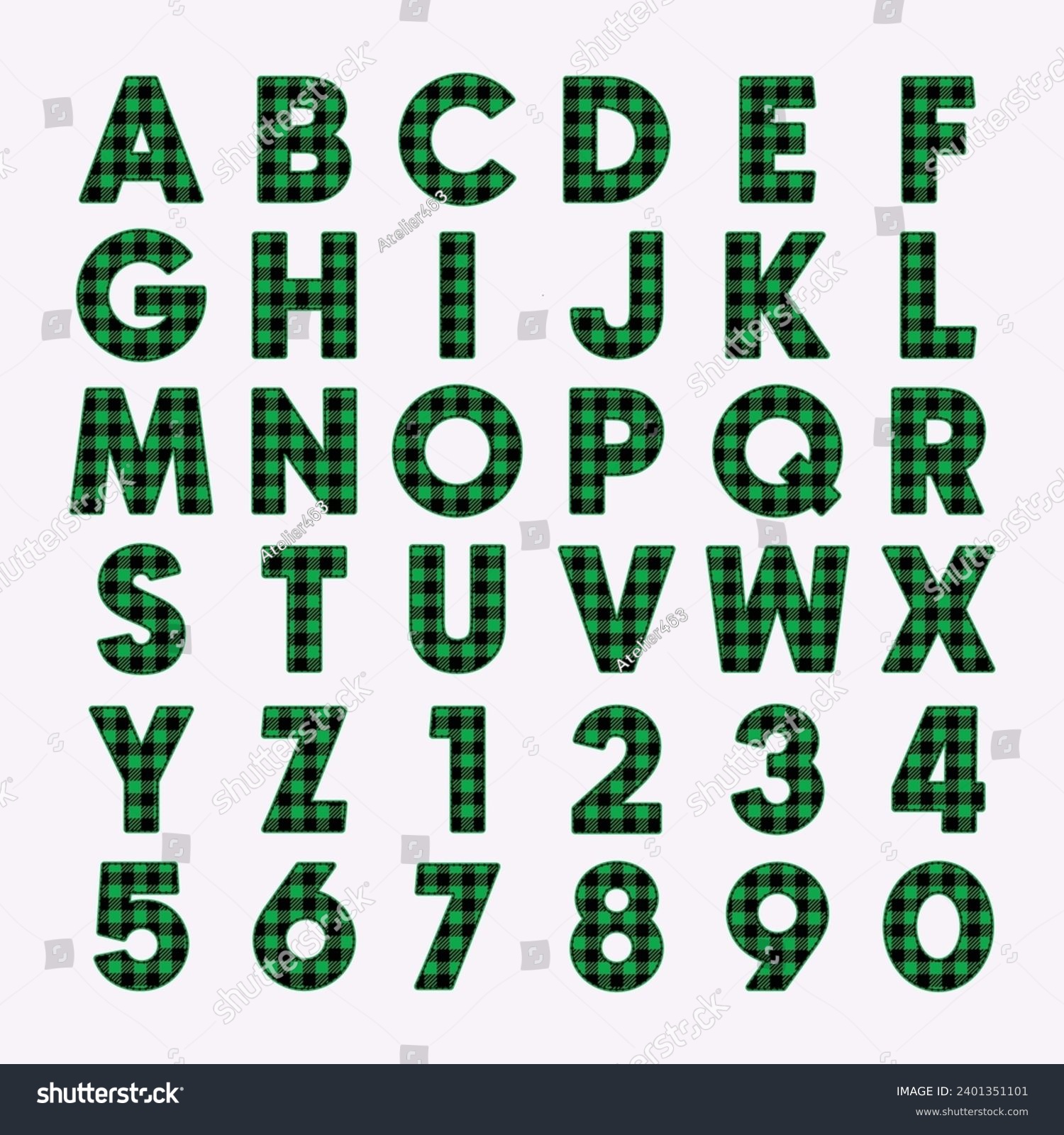 SVG of Christmas decoration alphabet illustration, Buffalo Plaid, Leopard, Cheetah, pink. green, red svg