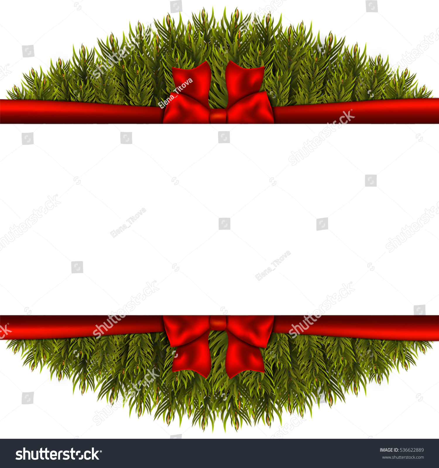 Christmas Decoration On White Background. Stock Vector Illustration 536622889 : Shutterstock