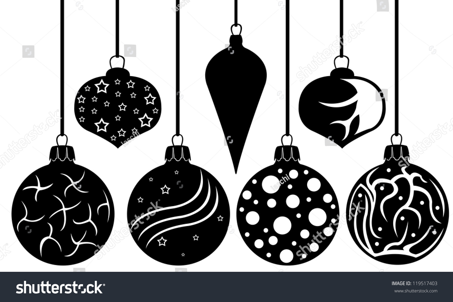 16,918 Black christmas bulbs white Images, Stock Photos & Vectors ...