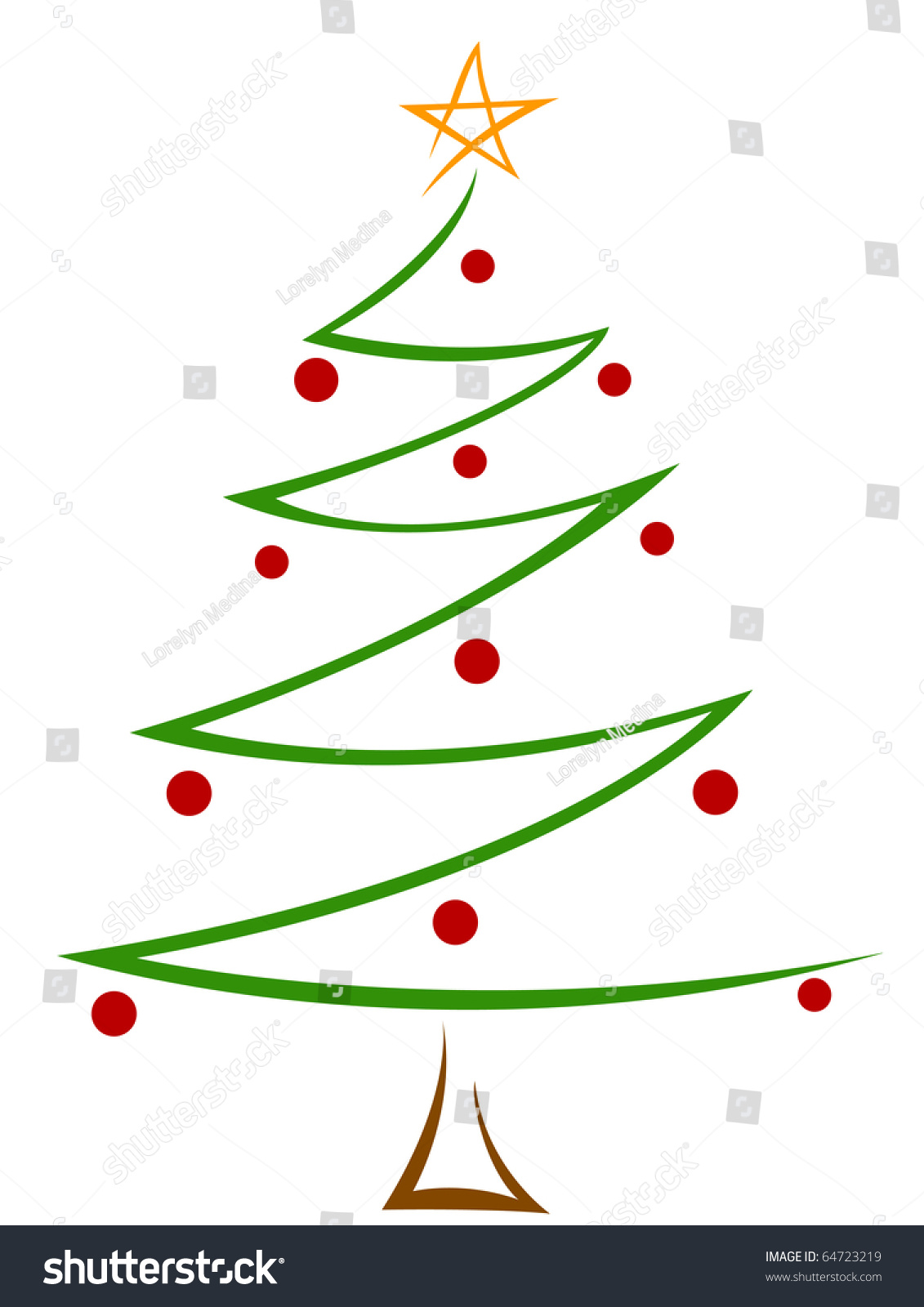 Christmas Design Featuring Zigzag Lines Shaped Stock Vector (Royalty