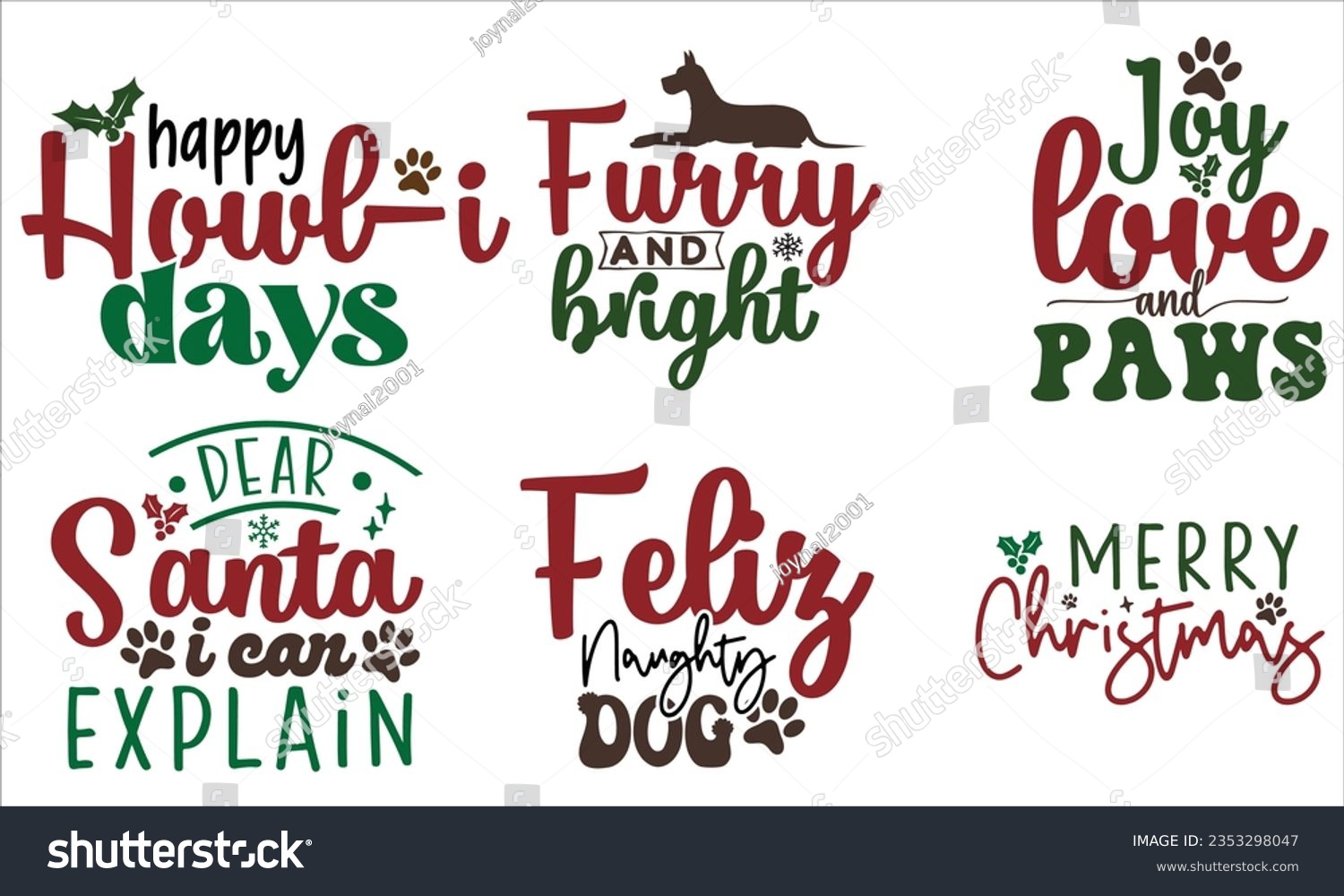 SVG of Christmas Dog Design, Christmas Dog SVG Design Template, Christmas Dog SVG bundle. svg