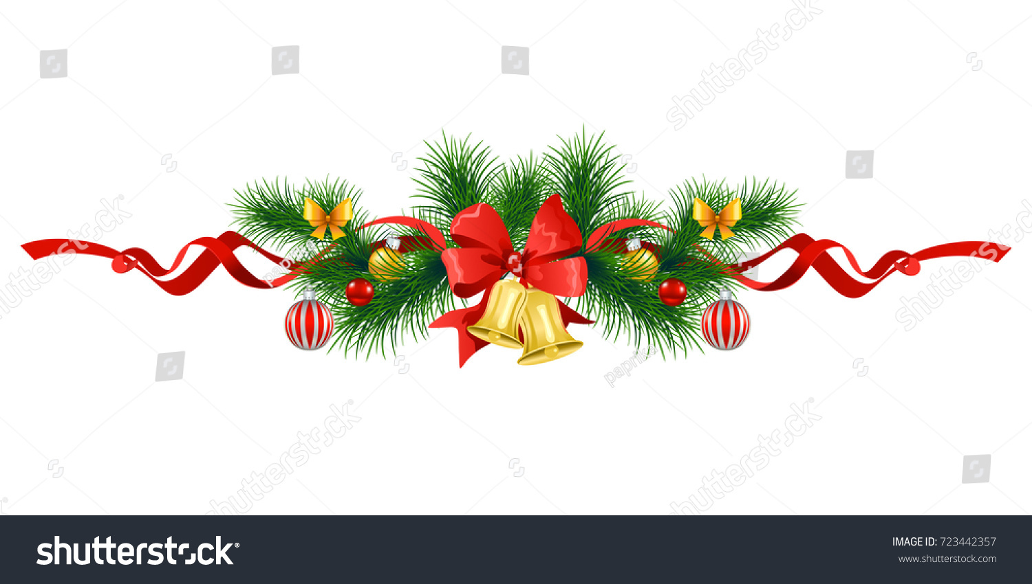  Christmas Festive Poinsettia Frame Holiday Image Stock 