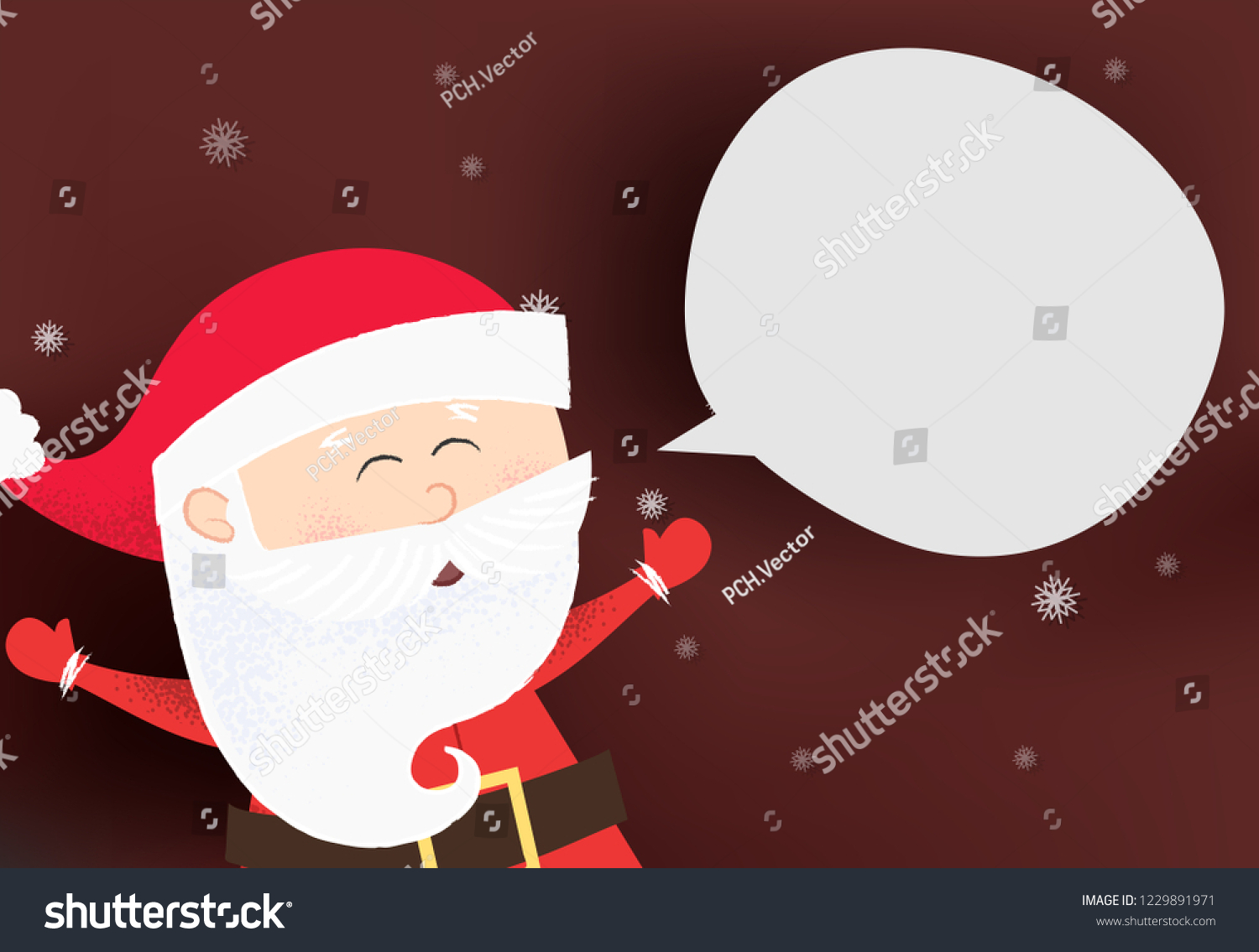 Download Christmas Flyer Template Design Happy Santa Stock Vector Royalty Free 1229891971 PSD Mockup Templates