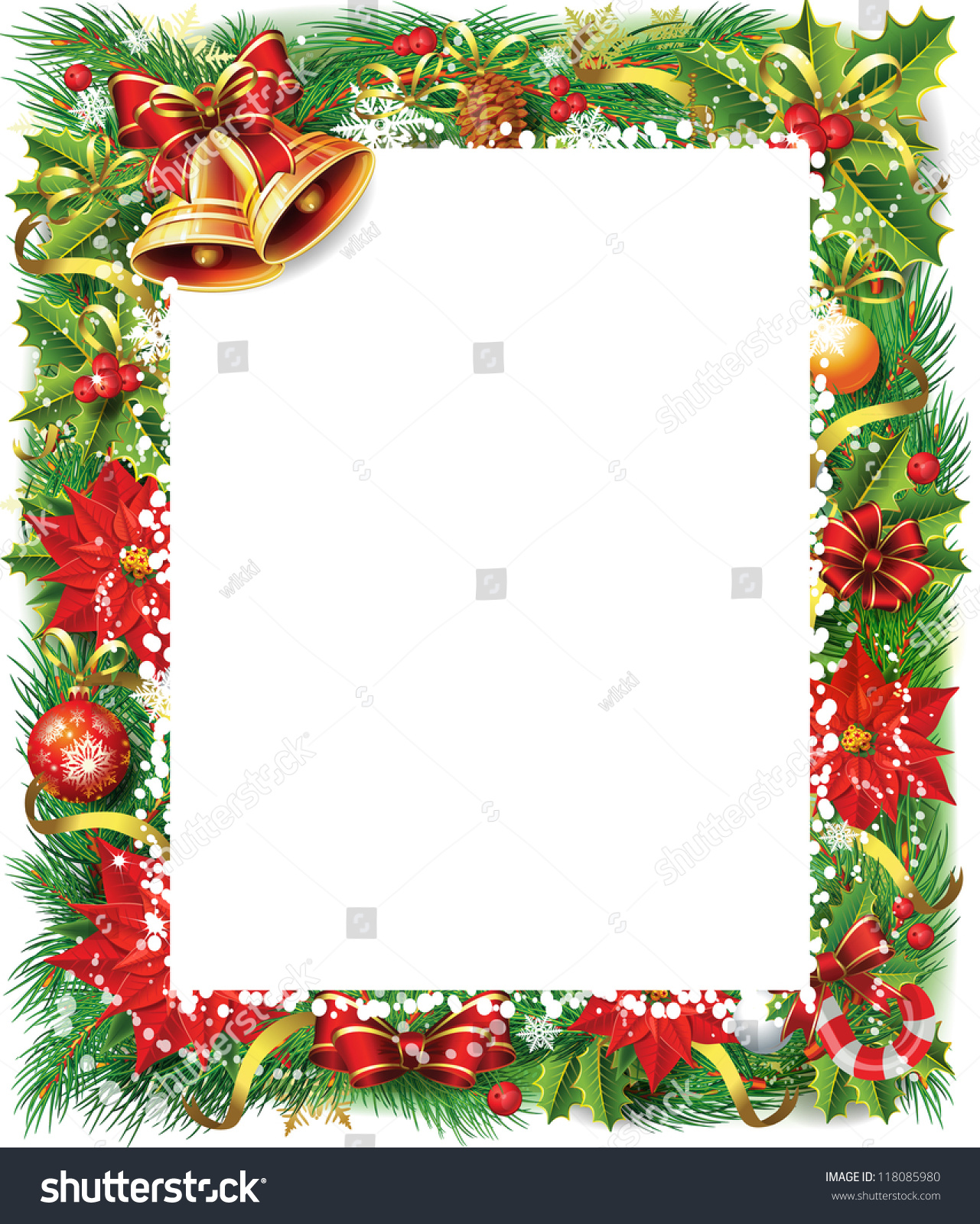 Christmas Frame Stock Vector (Royalty Free) 118085980