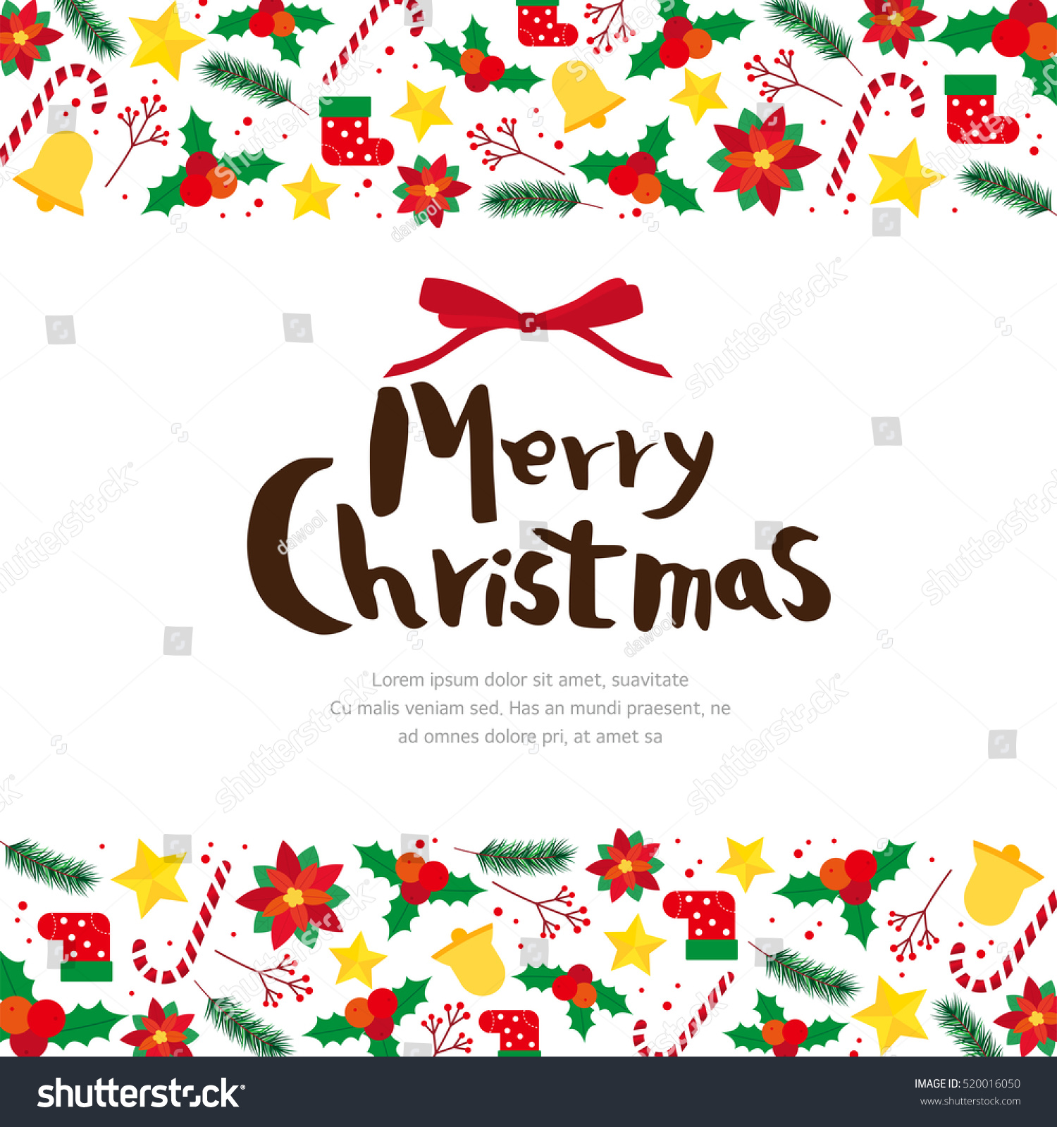 Christmas Frame Stock Vector 520016050 - Shutterstock