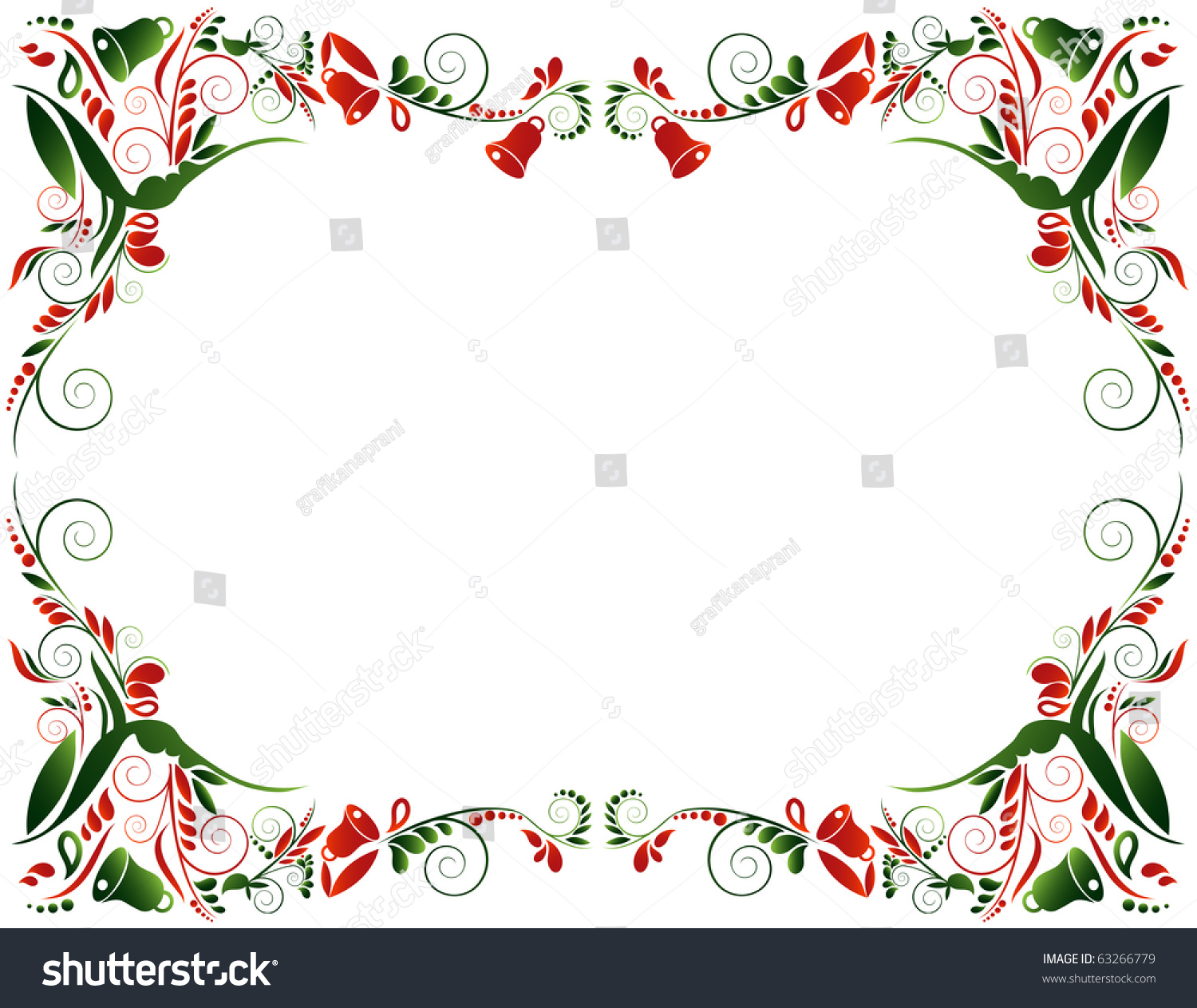 Christmas Frame Vector Stock Vector 63266779 - Shutterstock