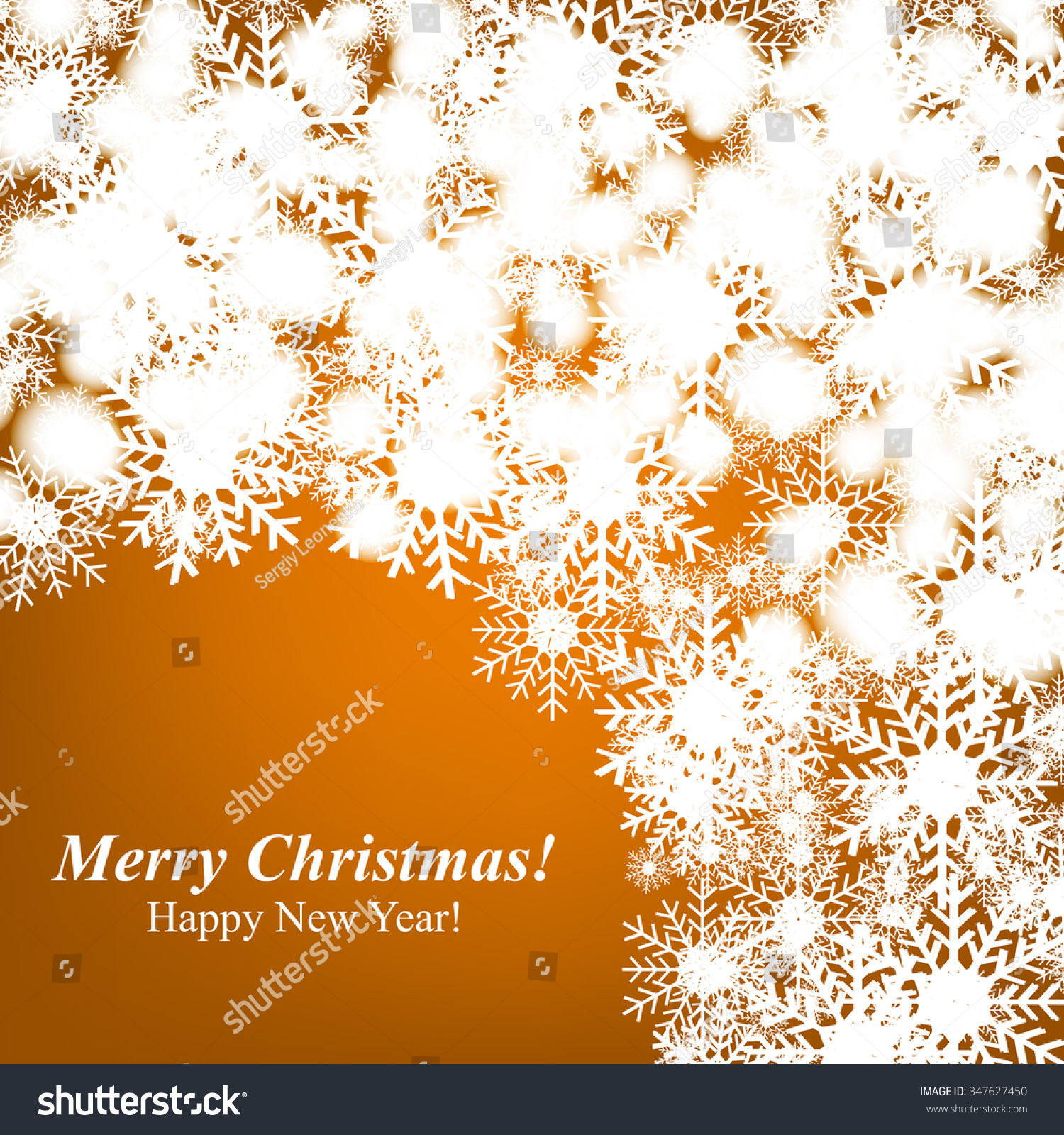 Christmas Glowing Lights Merry Christmas Happy Stock Vector (Royalty