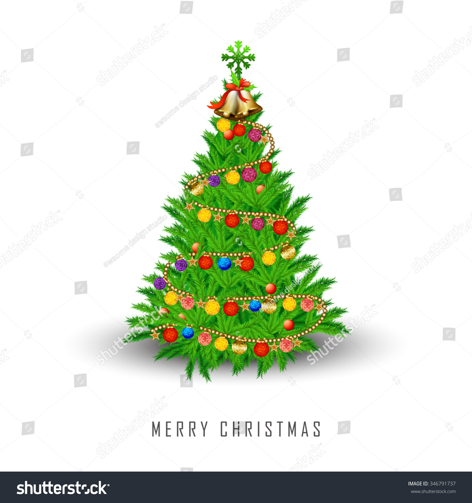 Christmas Greeting Card. Stock Vector Illustration 346791737 : Shutterstock