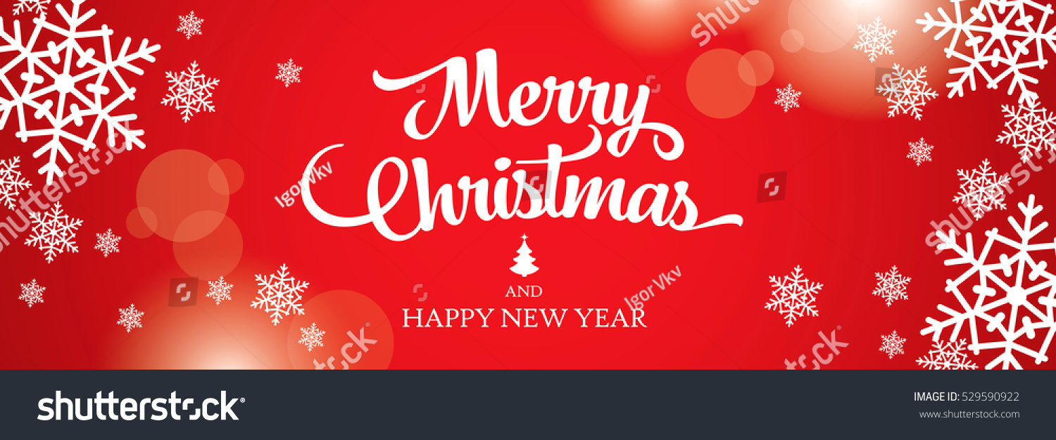 Christmas Greeting Card. Merry Christmas And Happy New Year Stock ...