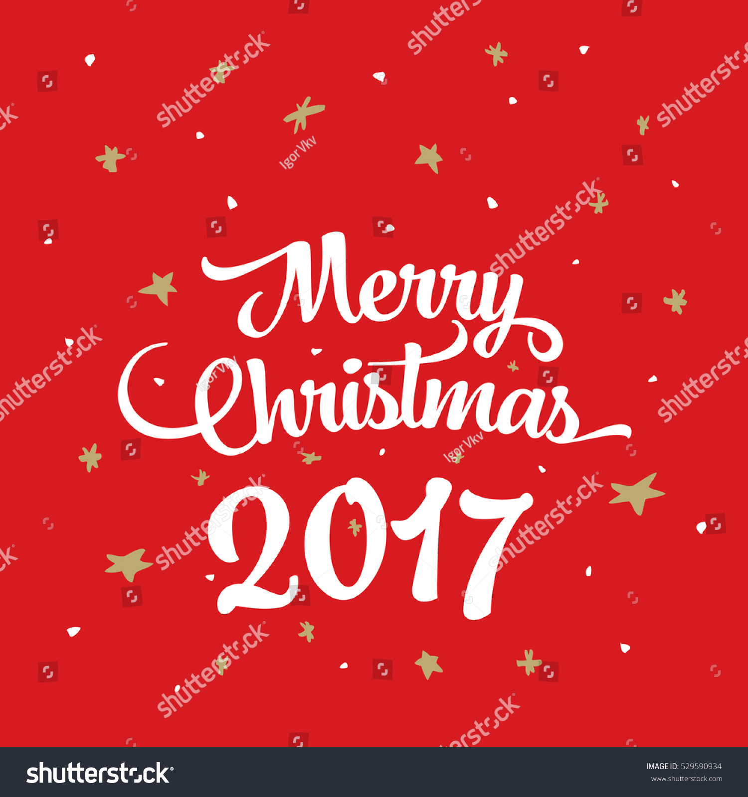 Christmas Greeting Card. Merry Christmas And Happy New Year Stock