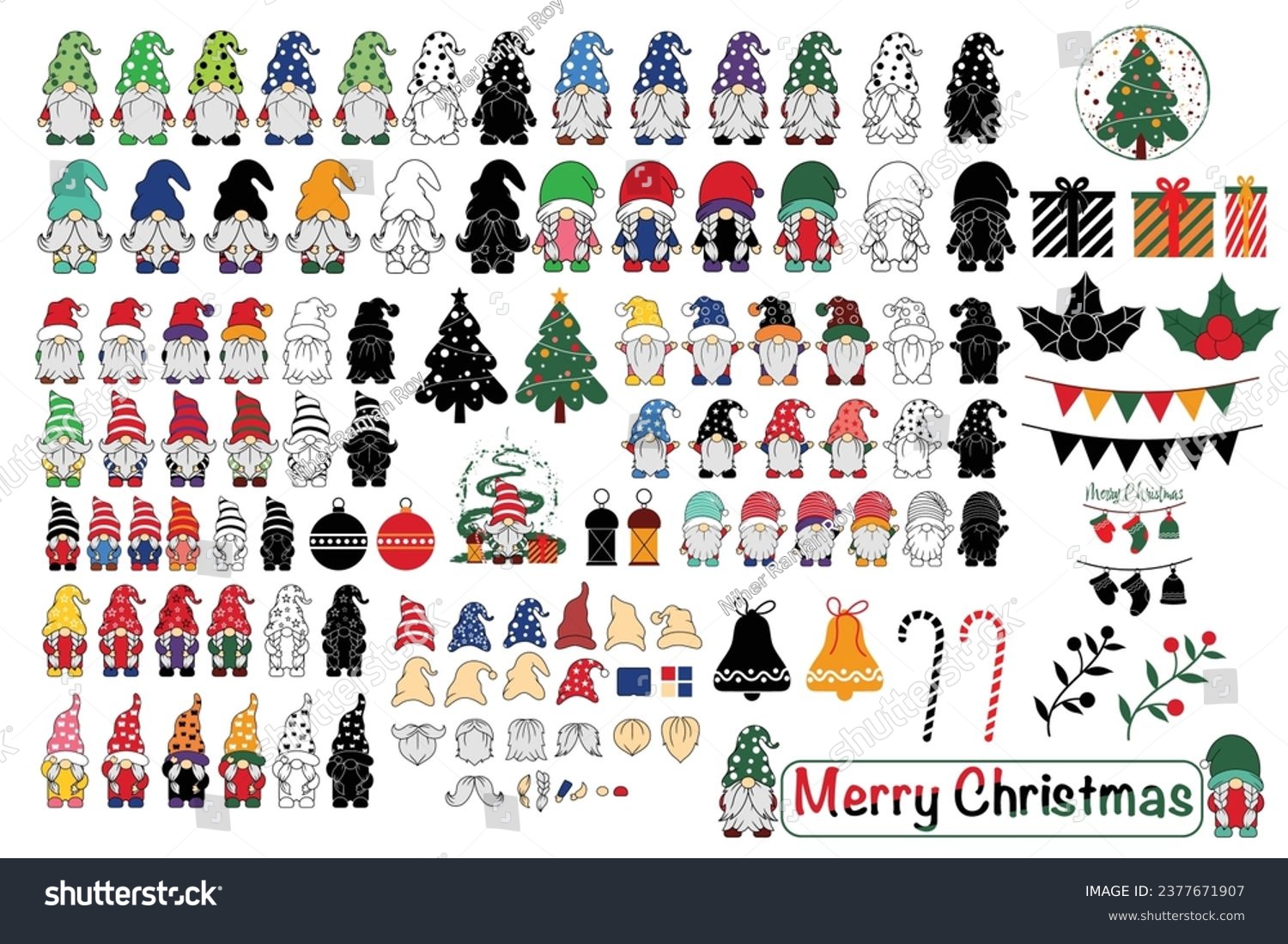SVG of Christmas, Happy Christmas bundle, Santa Claus Winter, Holidays, Bundle Layered Item, Clipart, Cricut, Digital Vector Cut Files svg