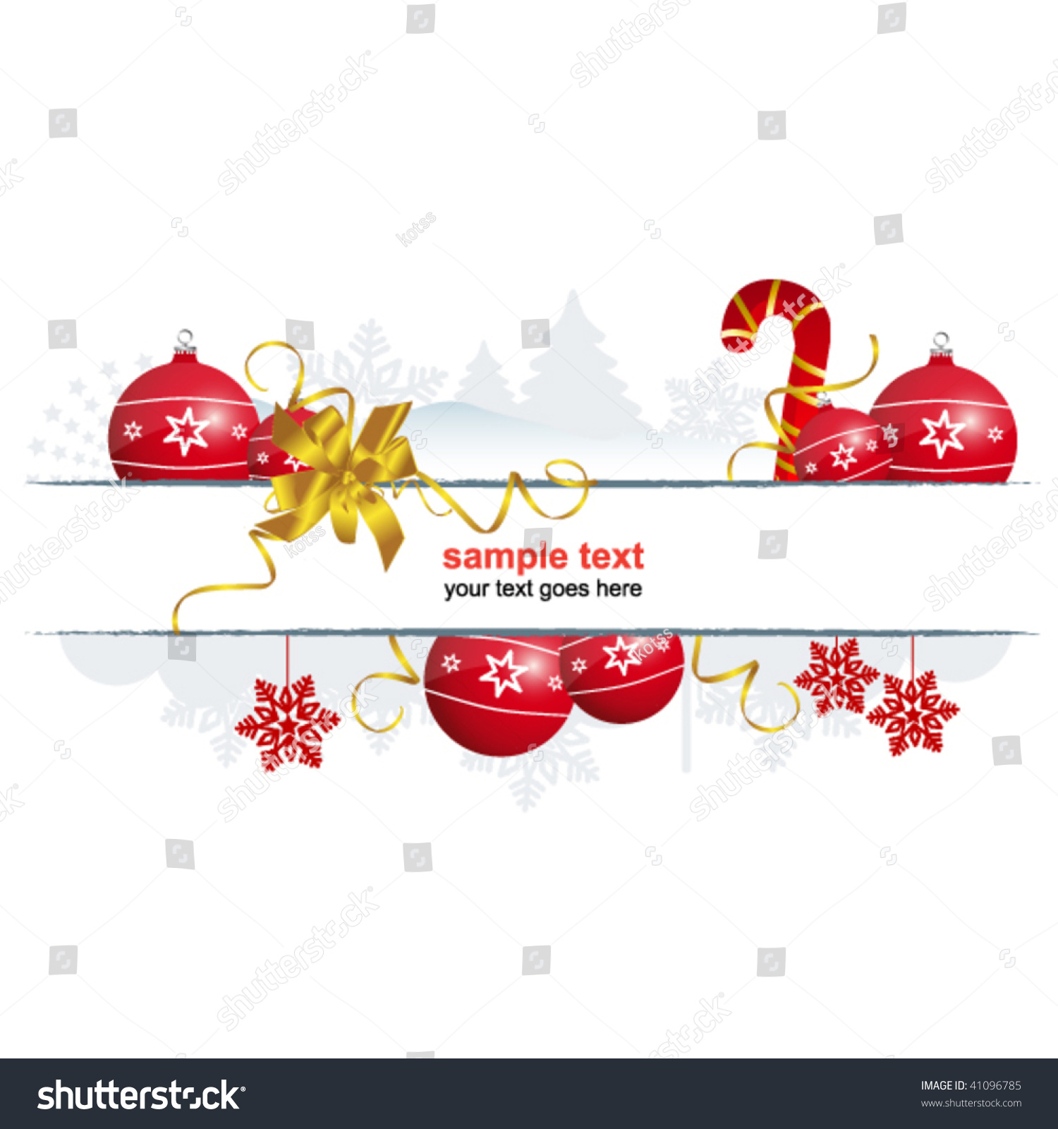 Christmas Holiday Sign Stock Vector Illustration 41096785 : Shutterstock