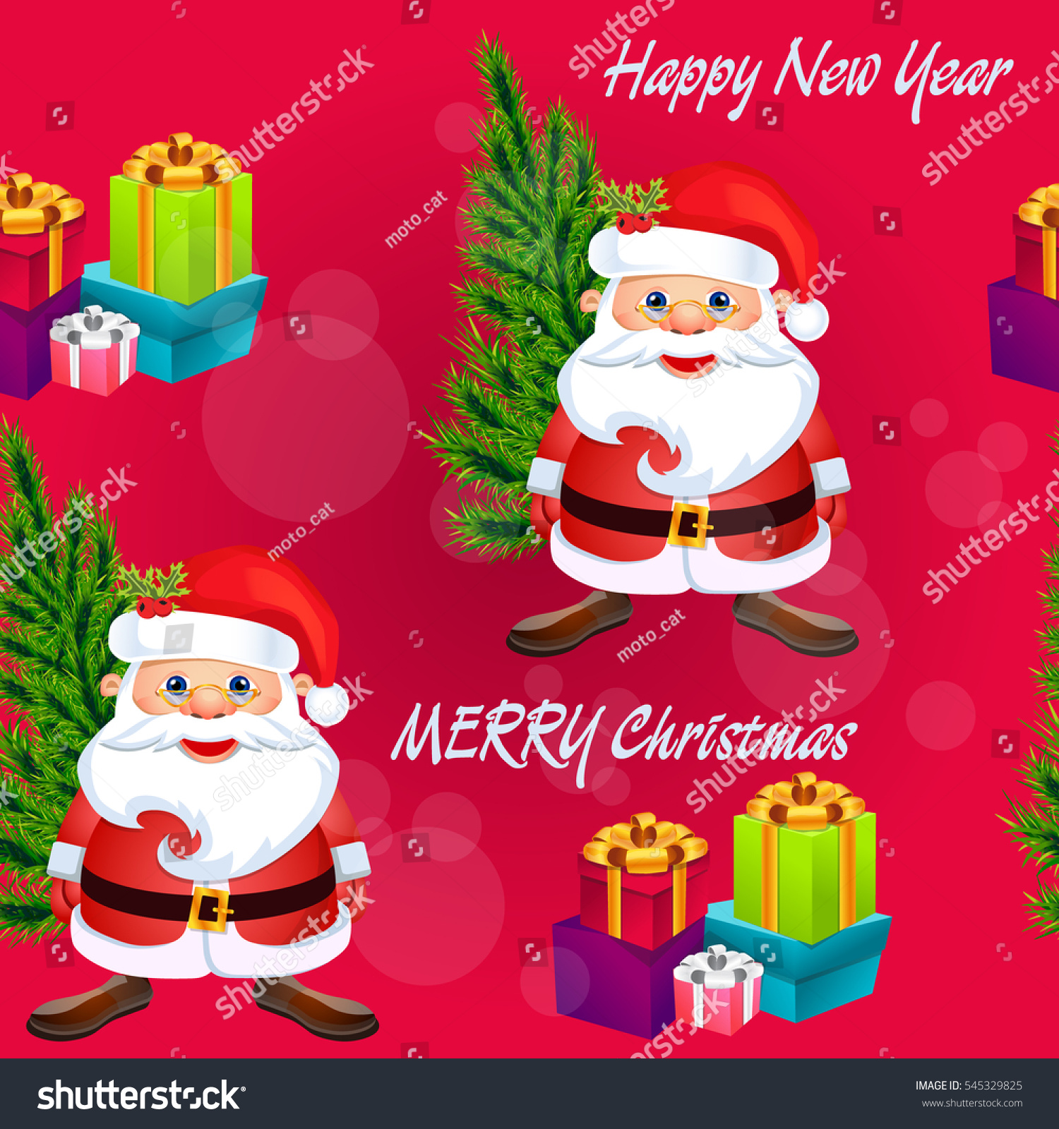 stock vector christmas poster holiday background