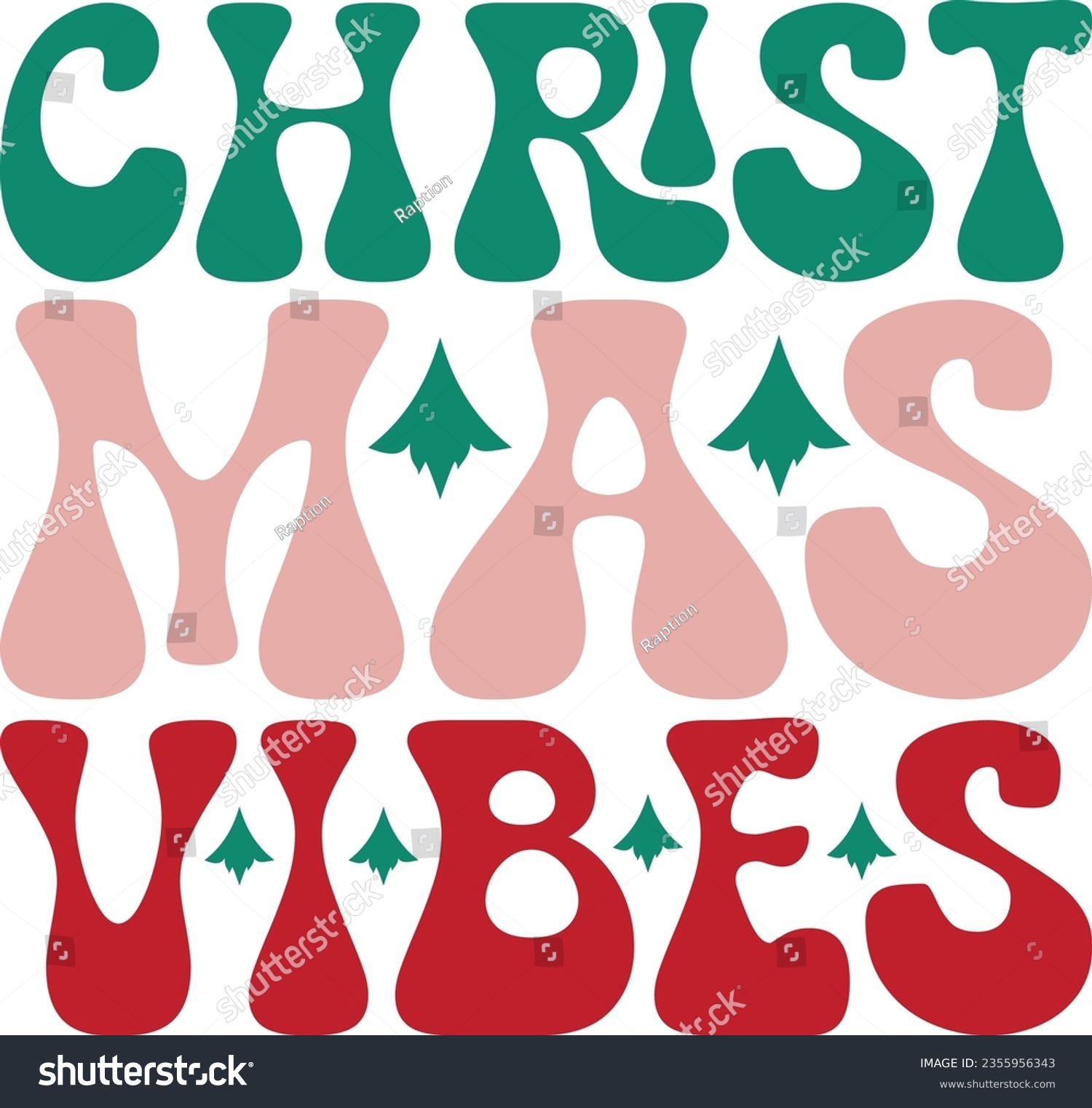 SVG of Christmas retro svg design and eps file svg