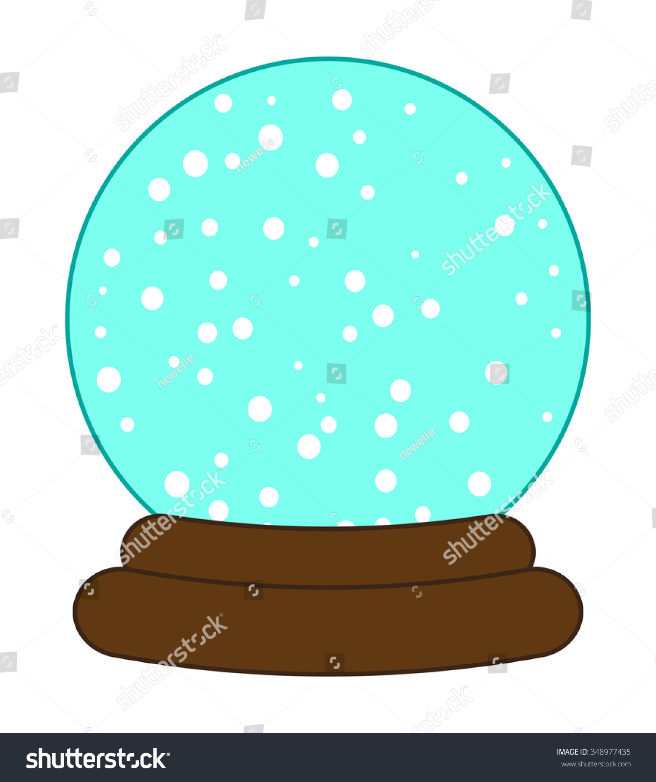 Christmas Snowglobe Cartoon Design, Icon, Symbol For Card. Winter ...