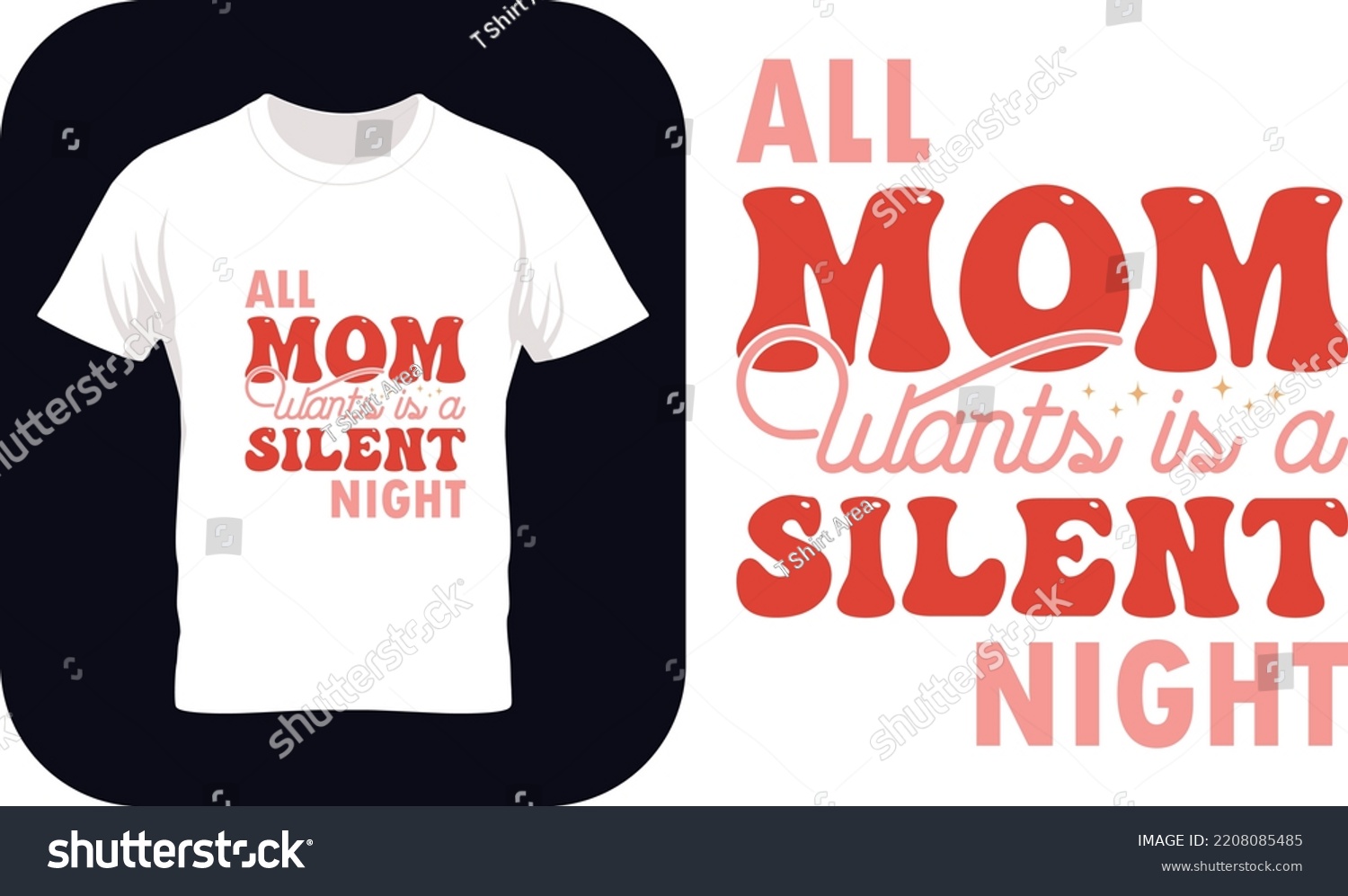 SVG of Christmas SVG Design Bundle, All mama wants is a Silent Night - Funny Mothers Day, Mother's Day Christmas Gifts svg