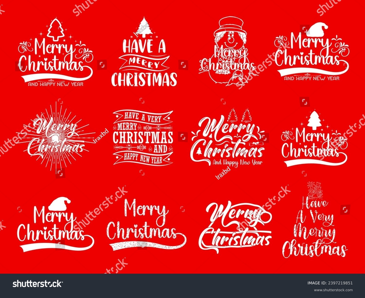 SVG of Christmas t shirt design bundle, Christmas bundle, Christmas calligraphy quotes collection, Happy new year, New year quotes, Christmas tshirt for family, svg