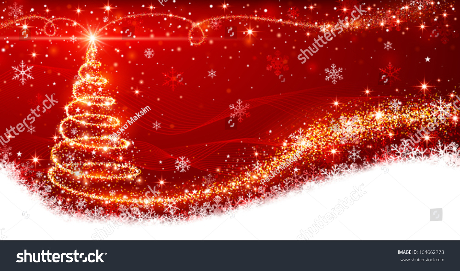 Christmas Tree Stock Vector 164662778 - Shutterstock