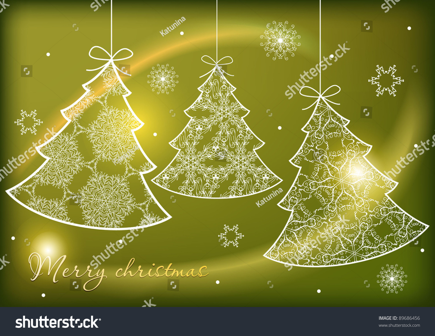 Christmas Tree Background Stock Vector Illustration 89686456 : Shutterstock