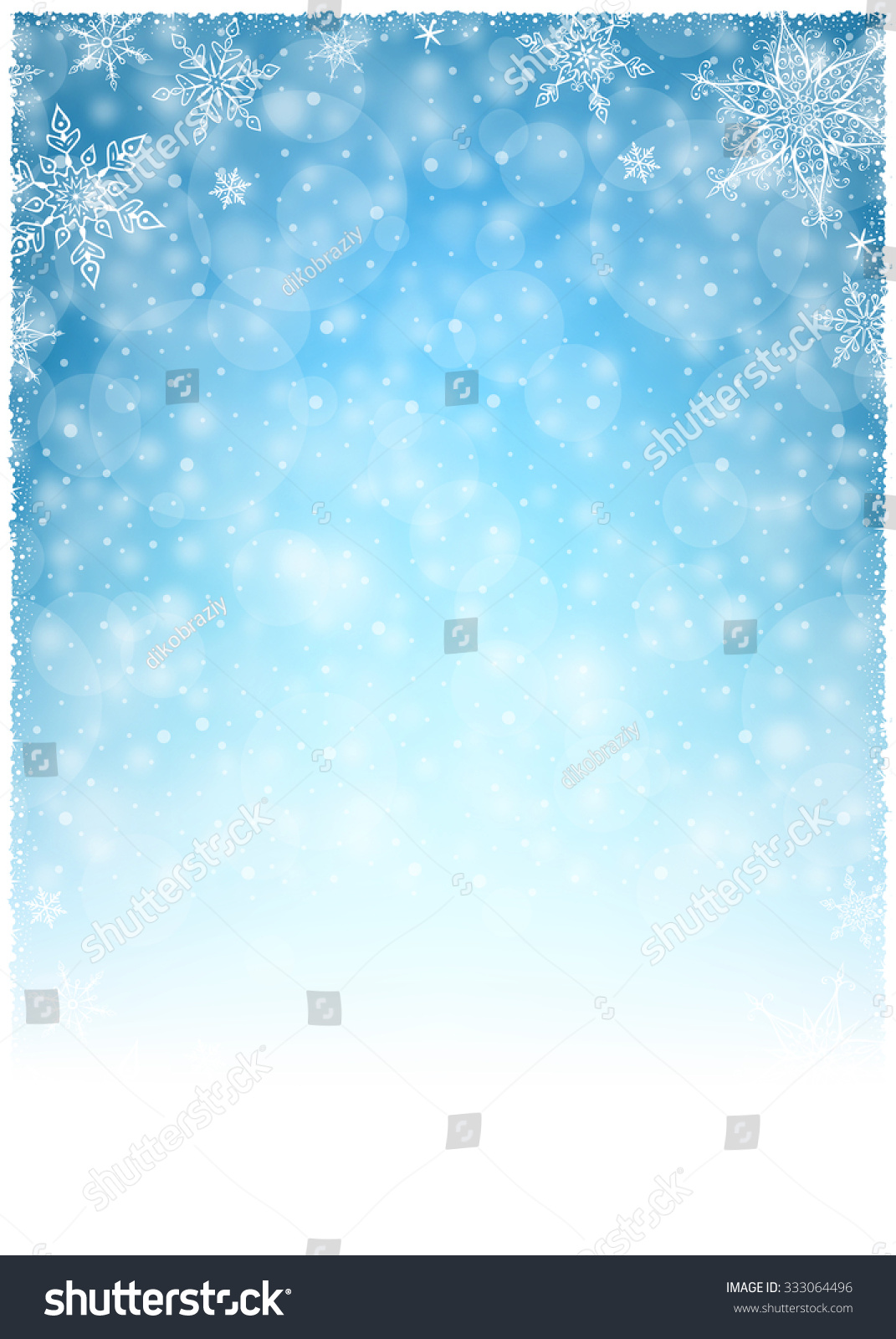 Christmas Winter Frame - Illustration Vector Illustration Of Christmas ...