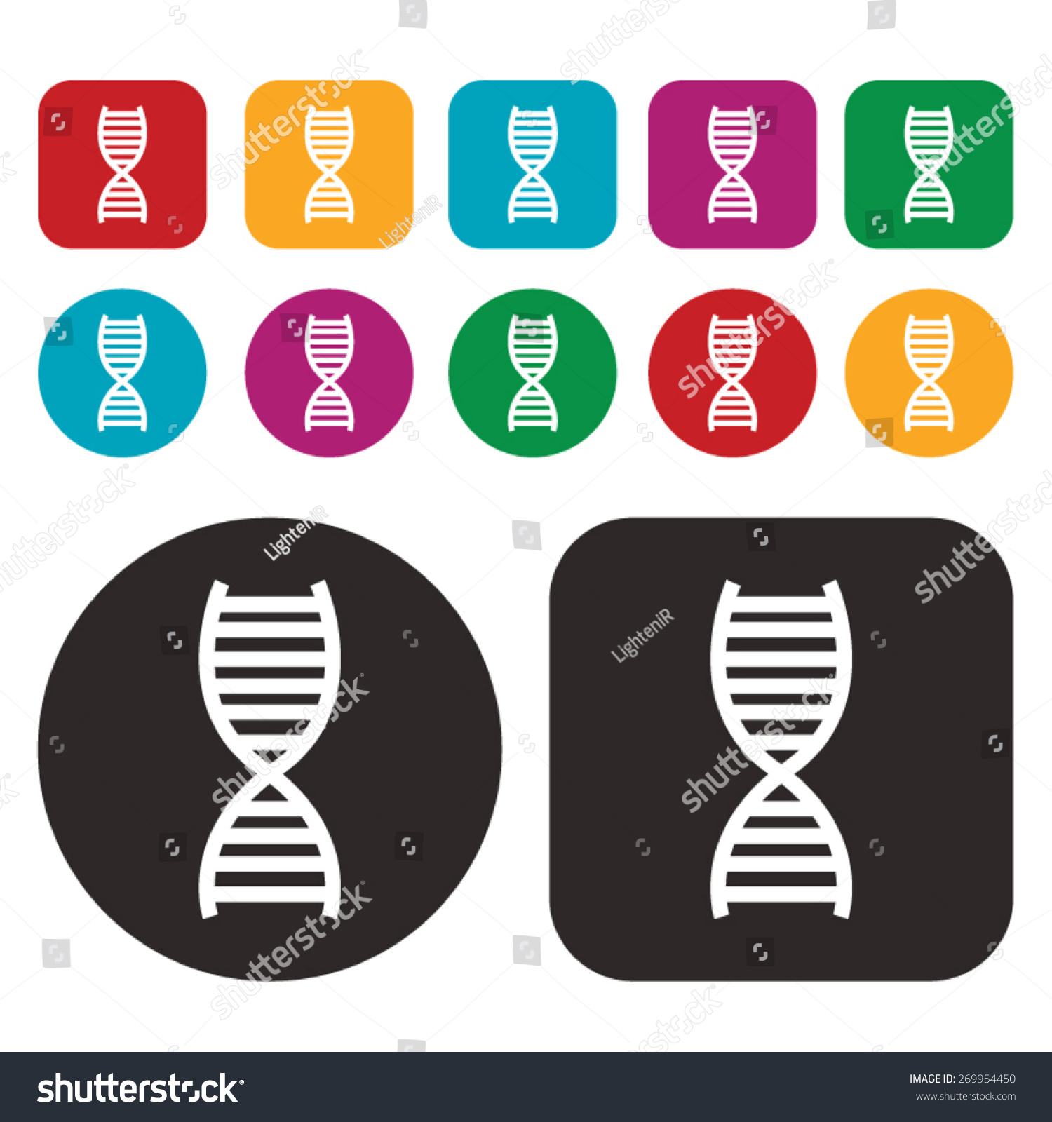 Chromosome Icon Science Icon Stock Vector 269954450 - Shutterstock