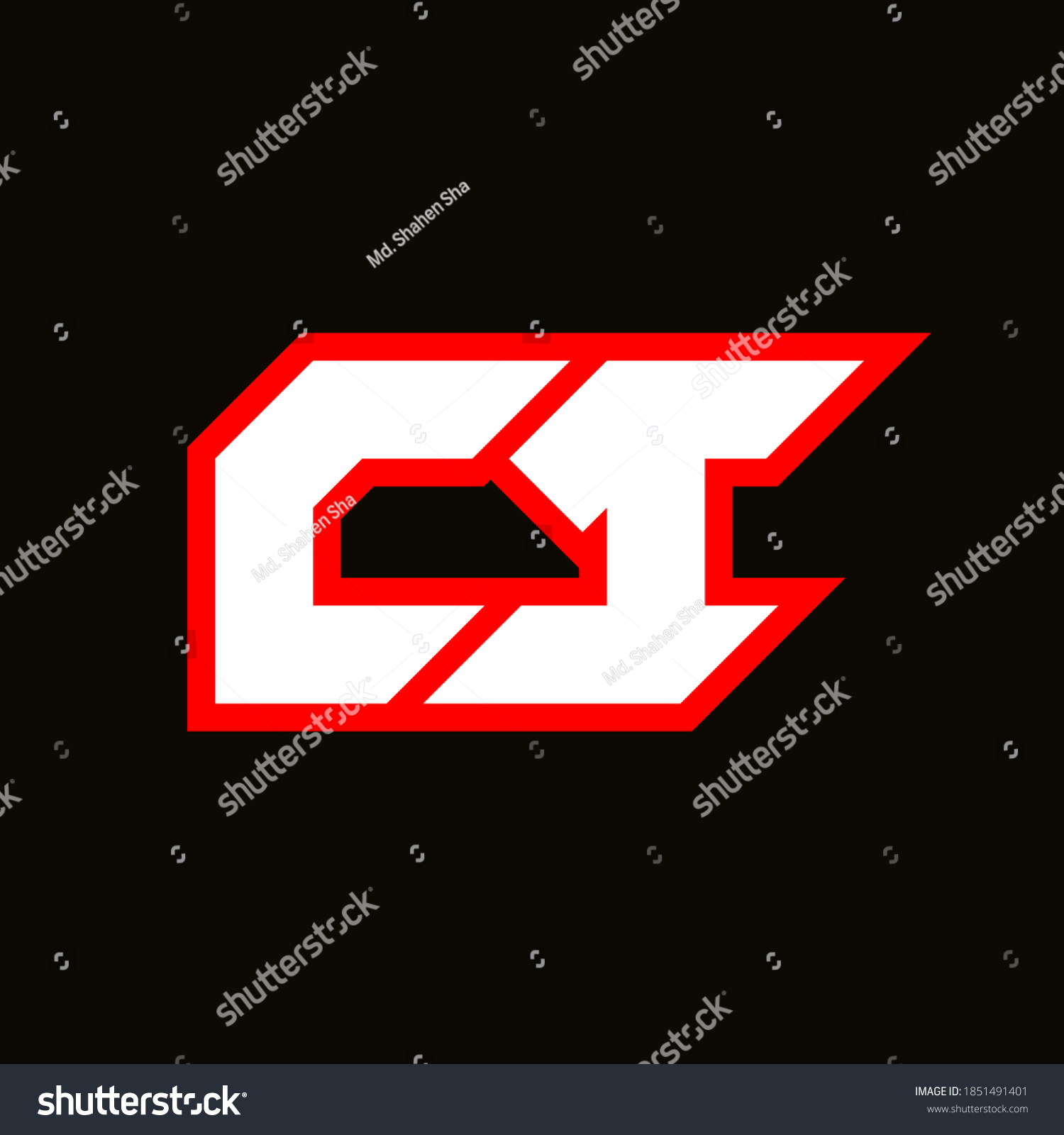 Ci Logo Design Initial Ci Letter Stock Vector (Royalty Free) 1851491401