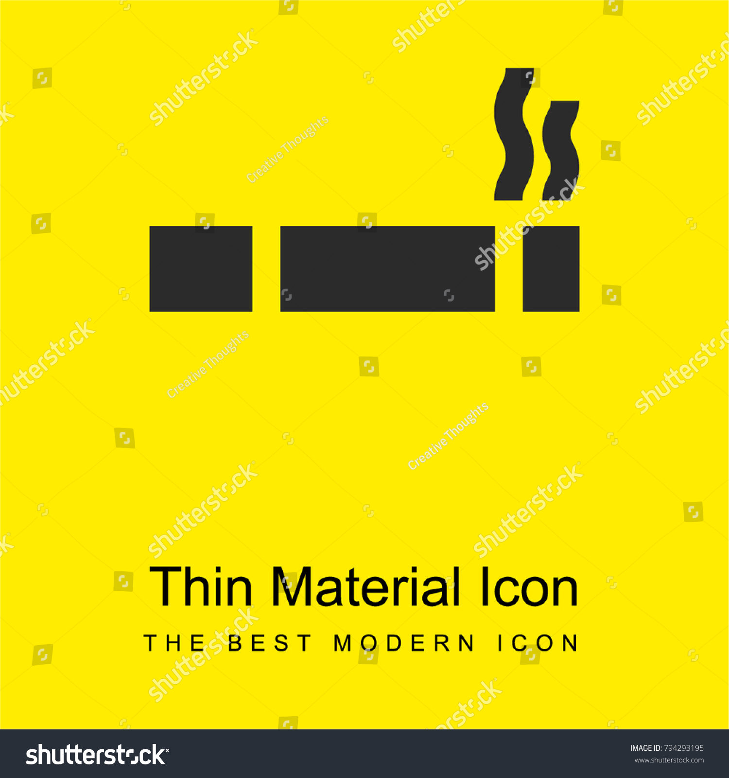 Download Cigar Bright Yellow Material Minimal Icon Stock Vector Royalty Free 794293195 PSD Mockup Templates