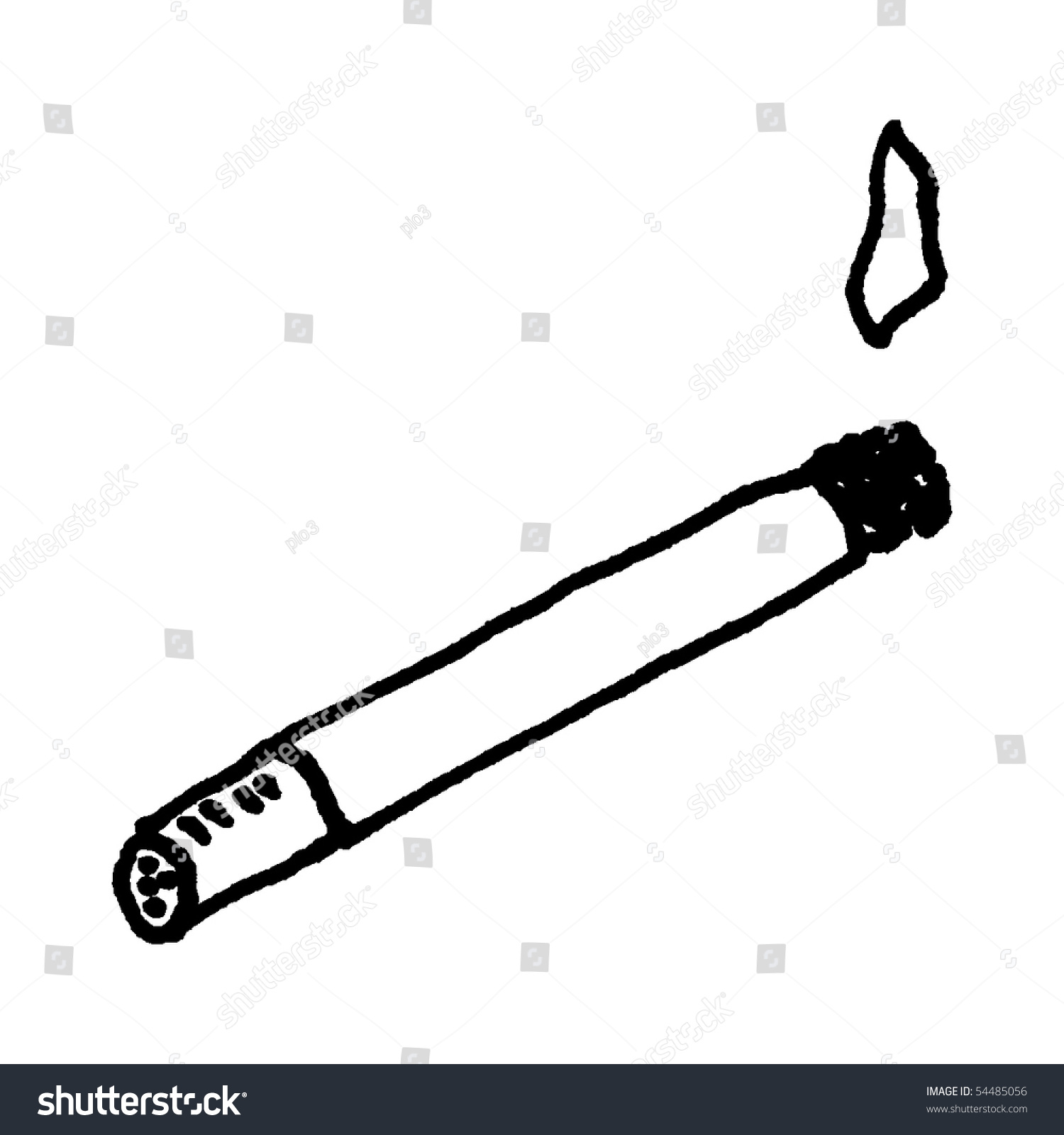 Cigarette Sketch Vector Stock Vector (Royalty Free) 54485056 | Shutterstock