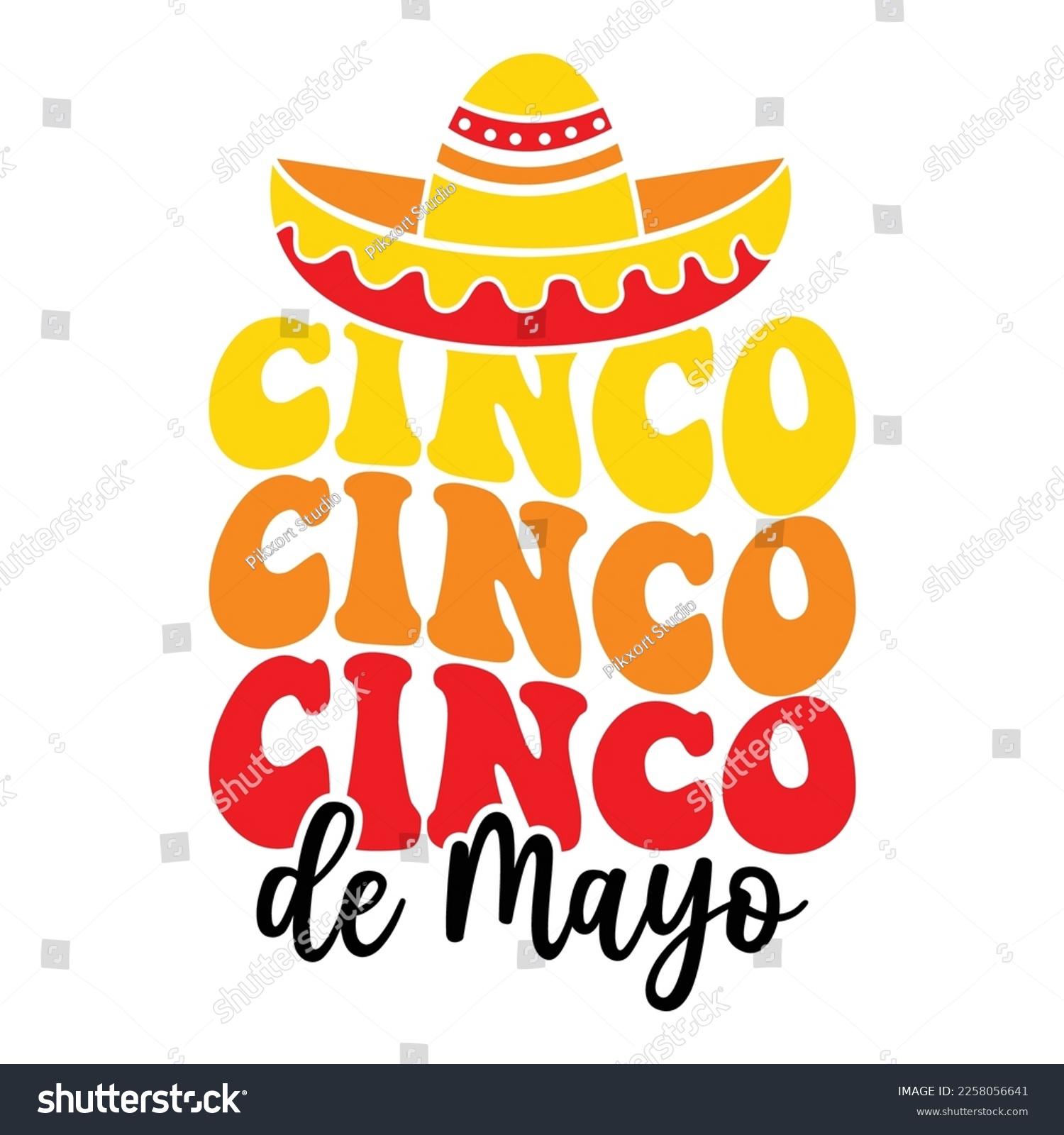 SVG of Cinco de Mayo - May 5, Federal Holiday in Mexico. Fiesta Banner And Poster Design With Flags, Flowers, Fecorations, Maracas And Sombrero svg