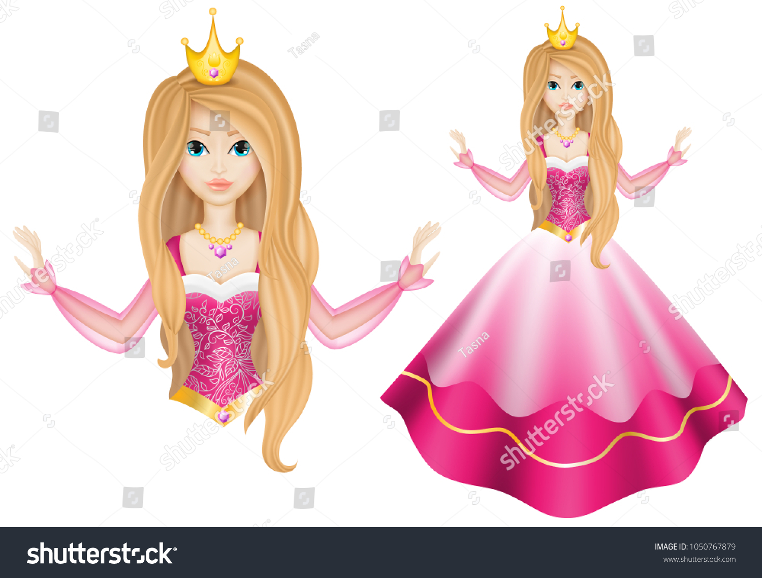 cartoon princess doll