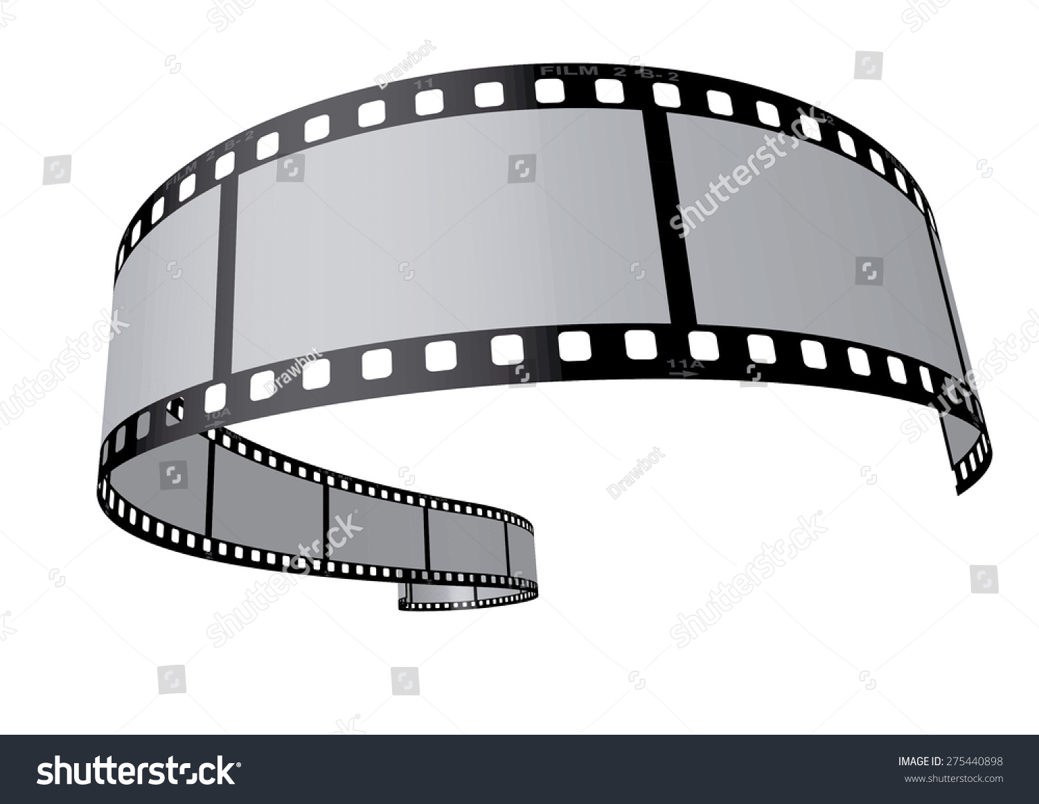 Cinema Movie Photography 35mm Film Strip Stock Vector (Royalty Free ...