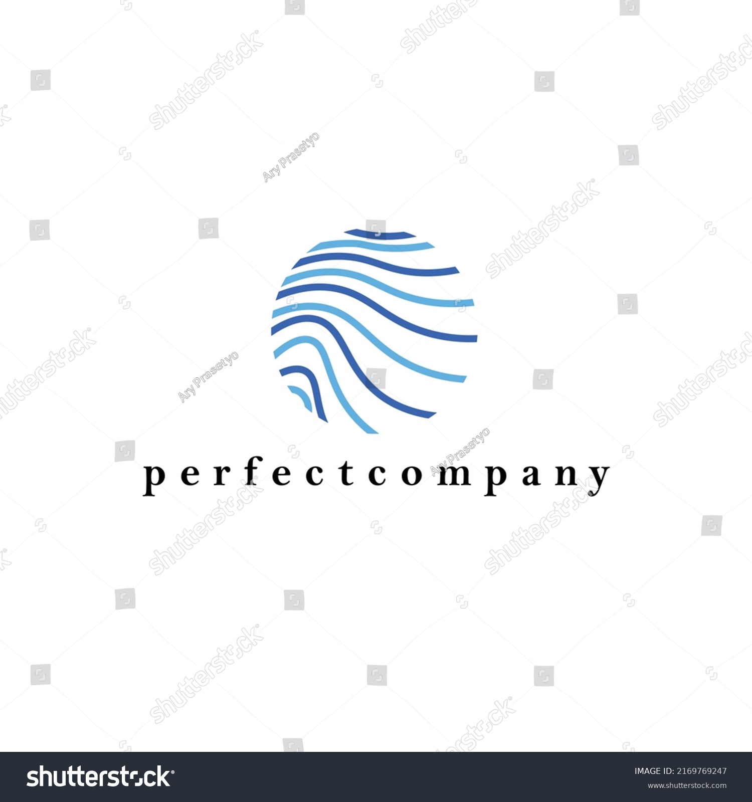 Circle Blue Colored Line Art Vector Stock Vector (Royalty Free ...