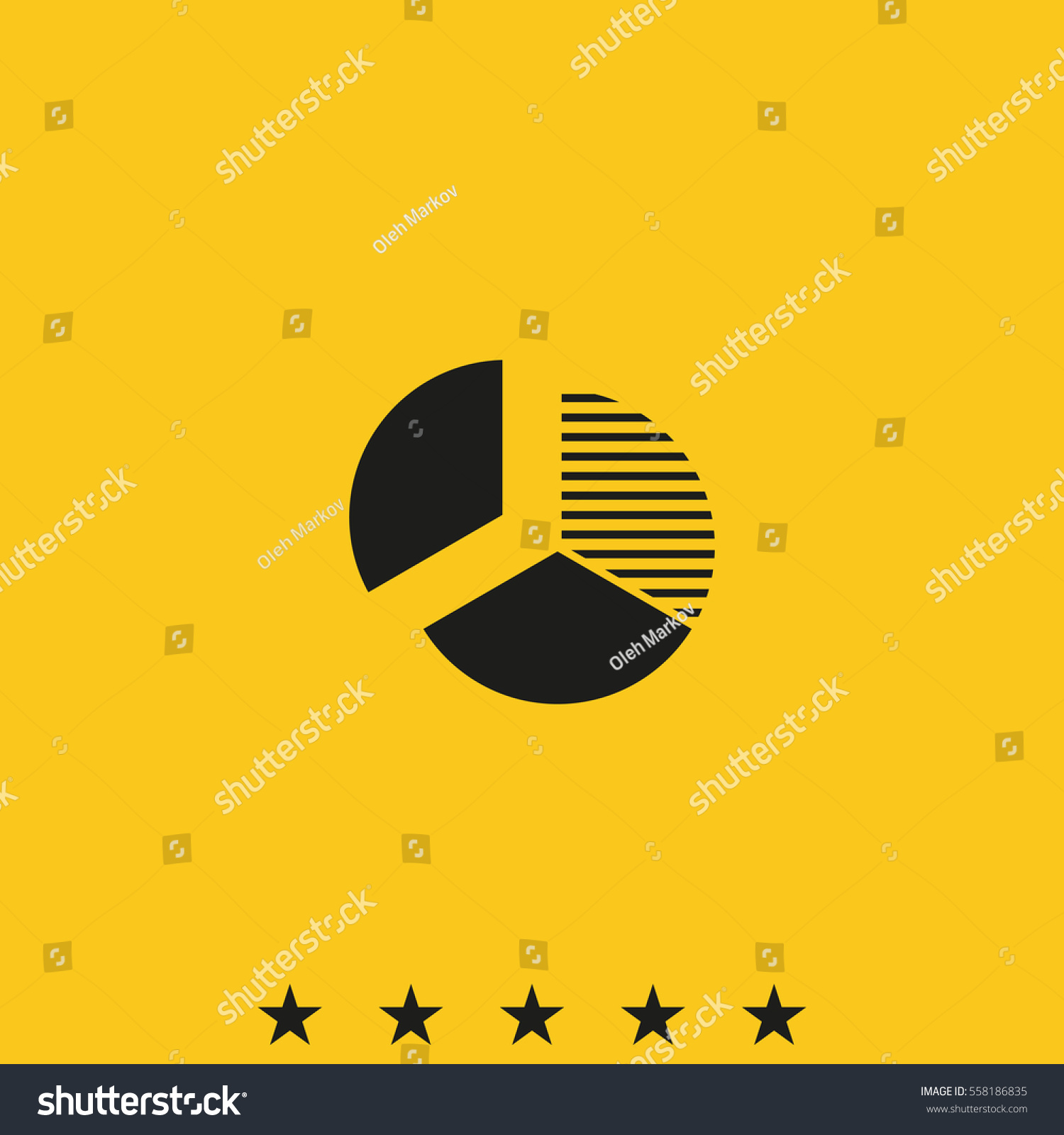 Circle Diagram Icon Stock Vector Royalty Free 558186835 Shutterstock