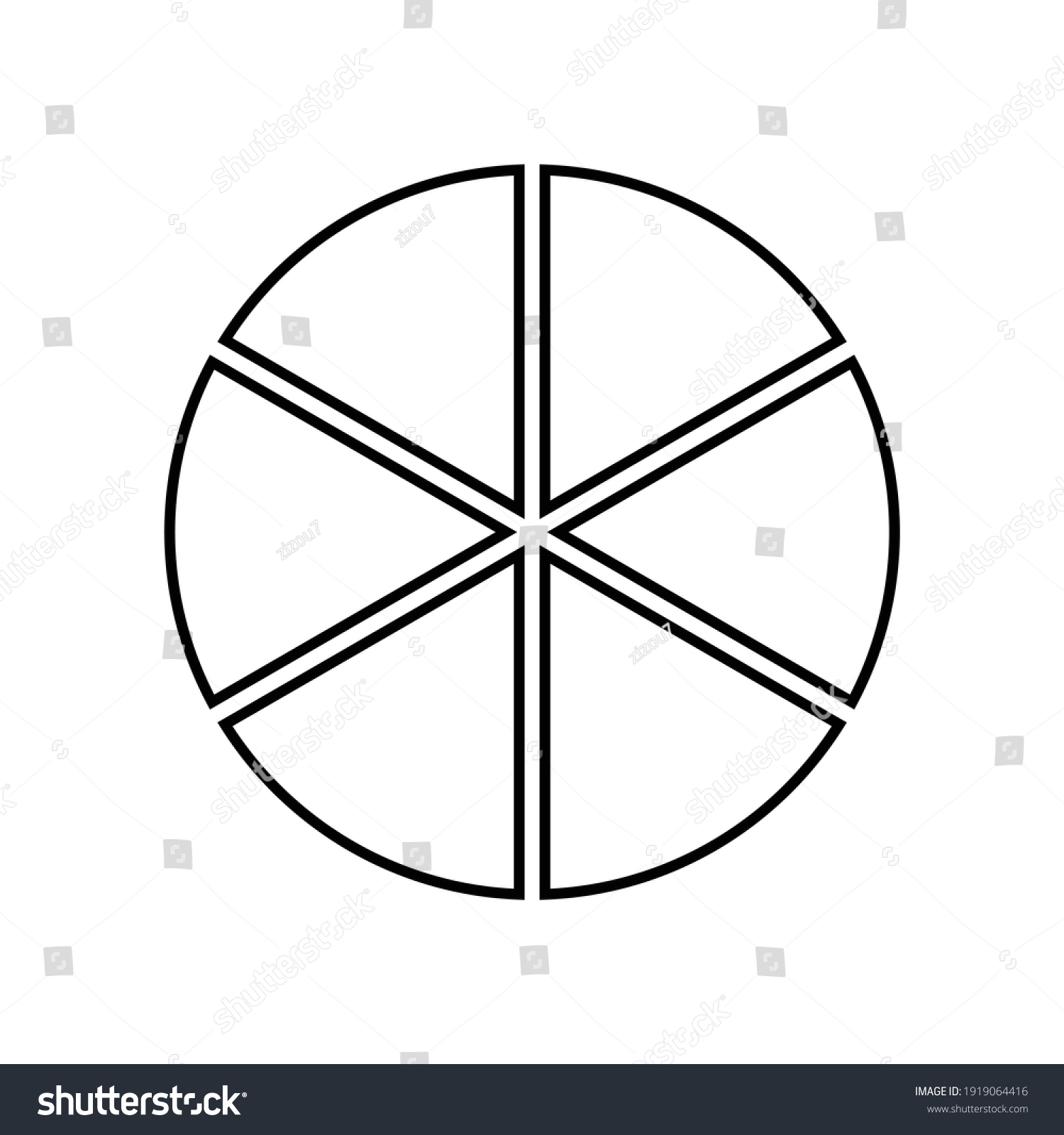 vektor-stok-circle-divided-into-six-equal-segments-tanpa-royalti