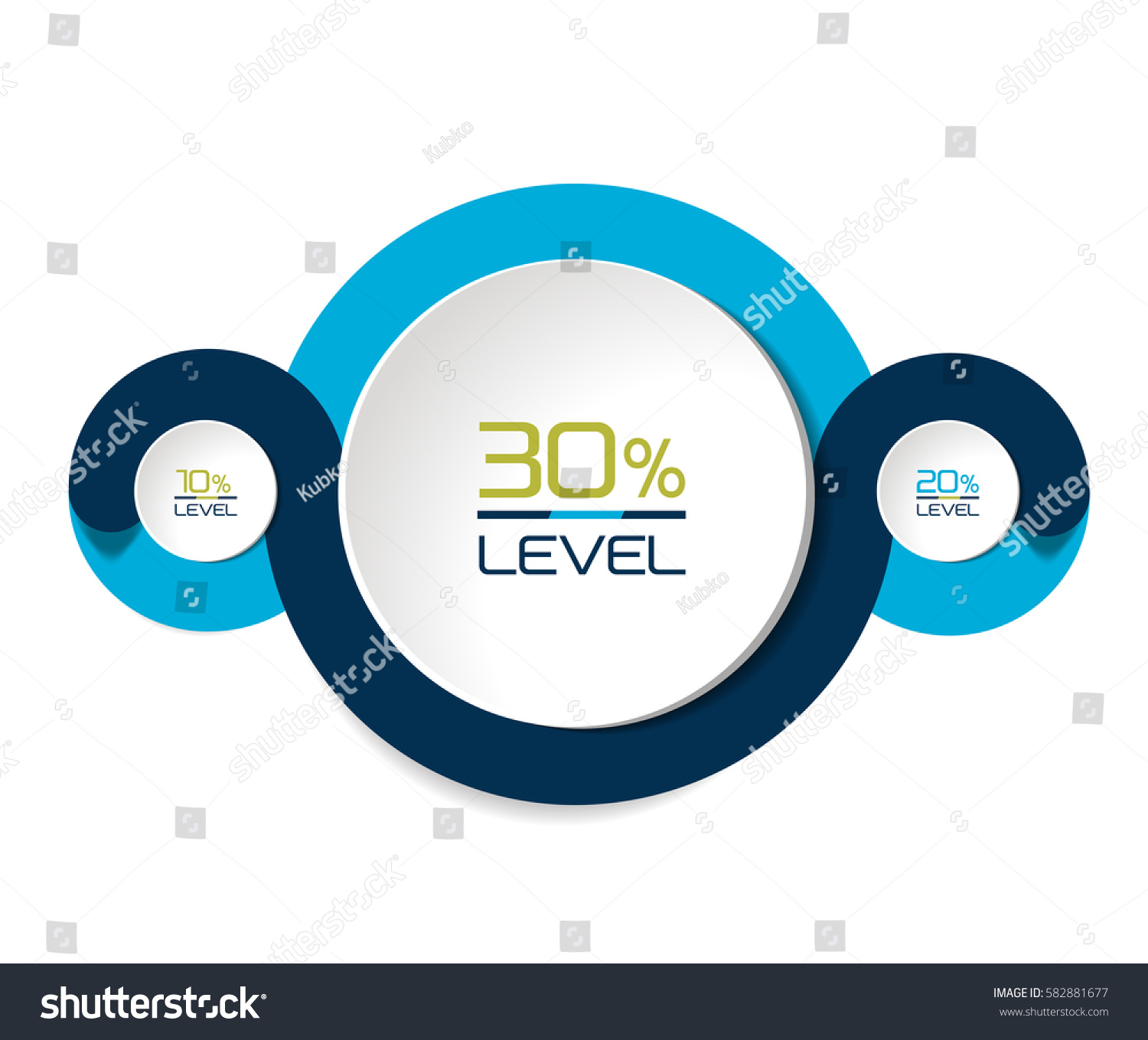 Circle First Second Third Diagram Scheme: vector de stock (libre de ...