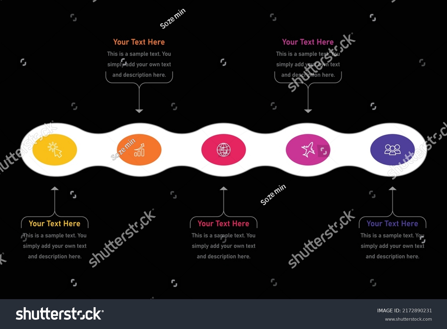 circle-flowchart-scheme-infographics-chart-element-stock-vector