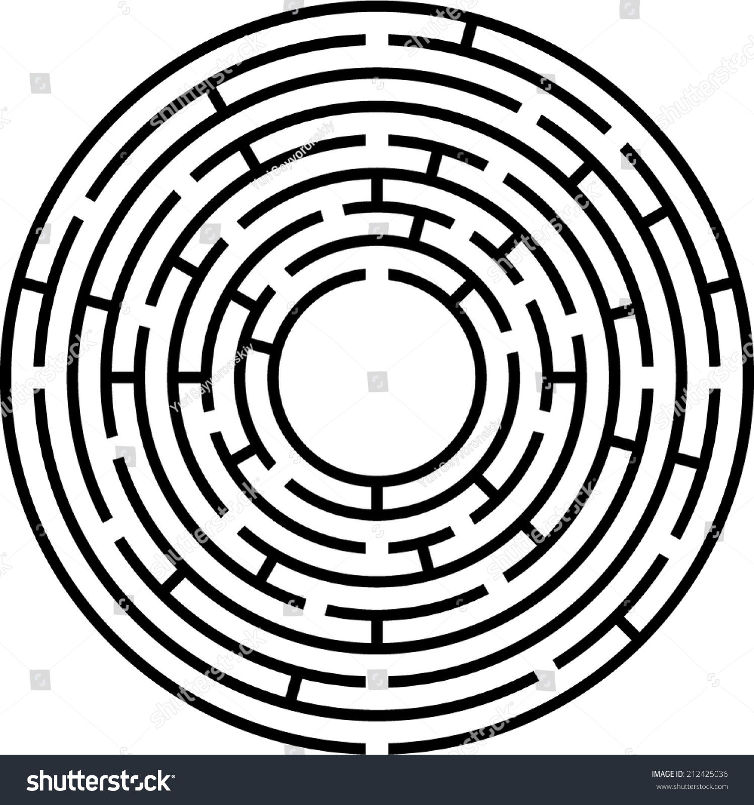 maze vector circle Vector Maze 212425036  Circle  Stock Vector Shutterstock