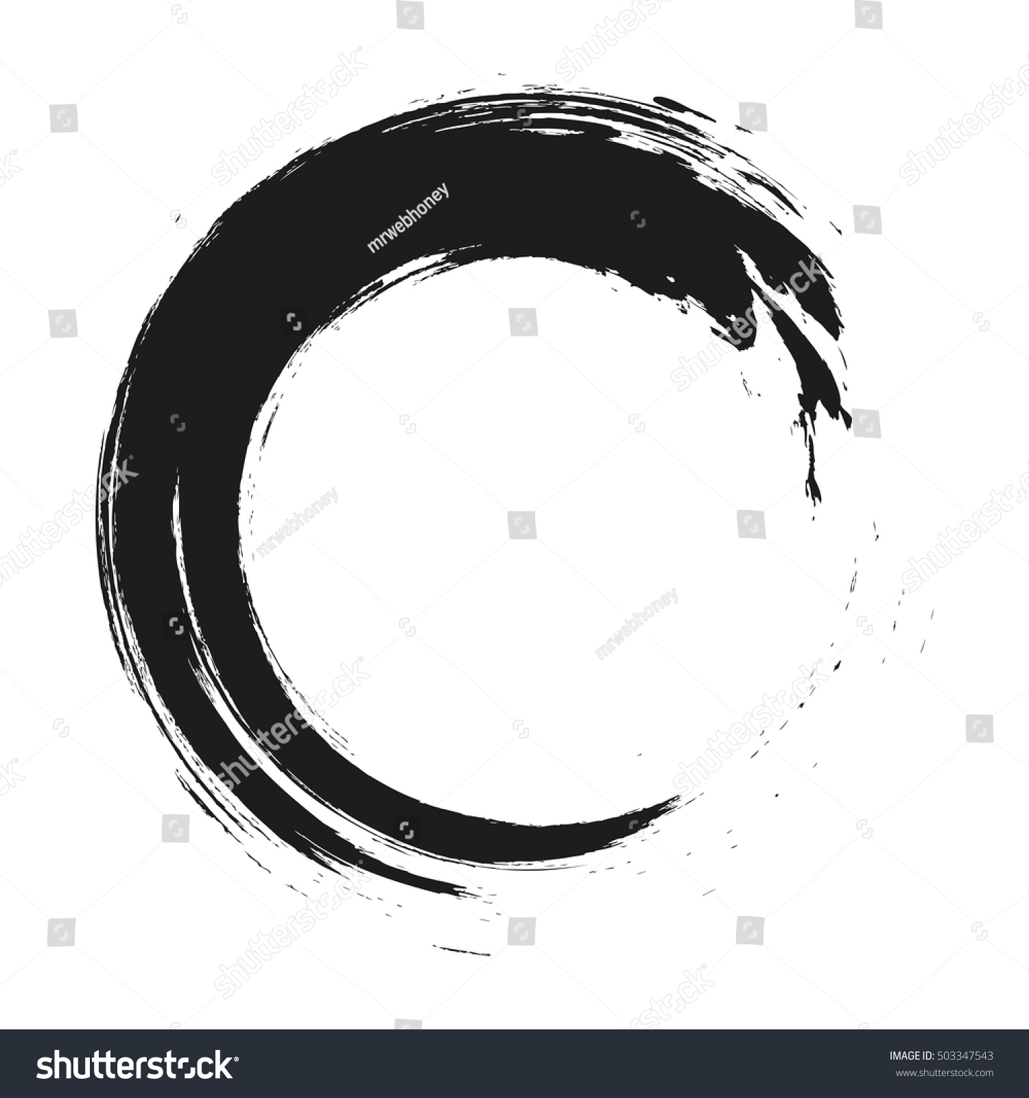 Circle On White Background Stock Vector (Royalty Free) 503347543